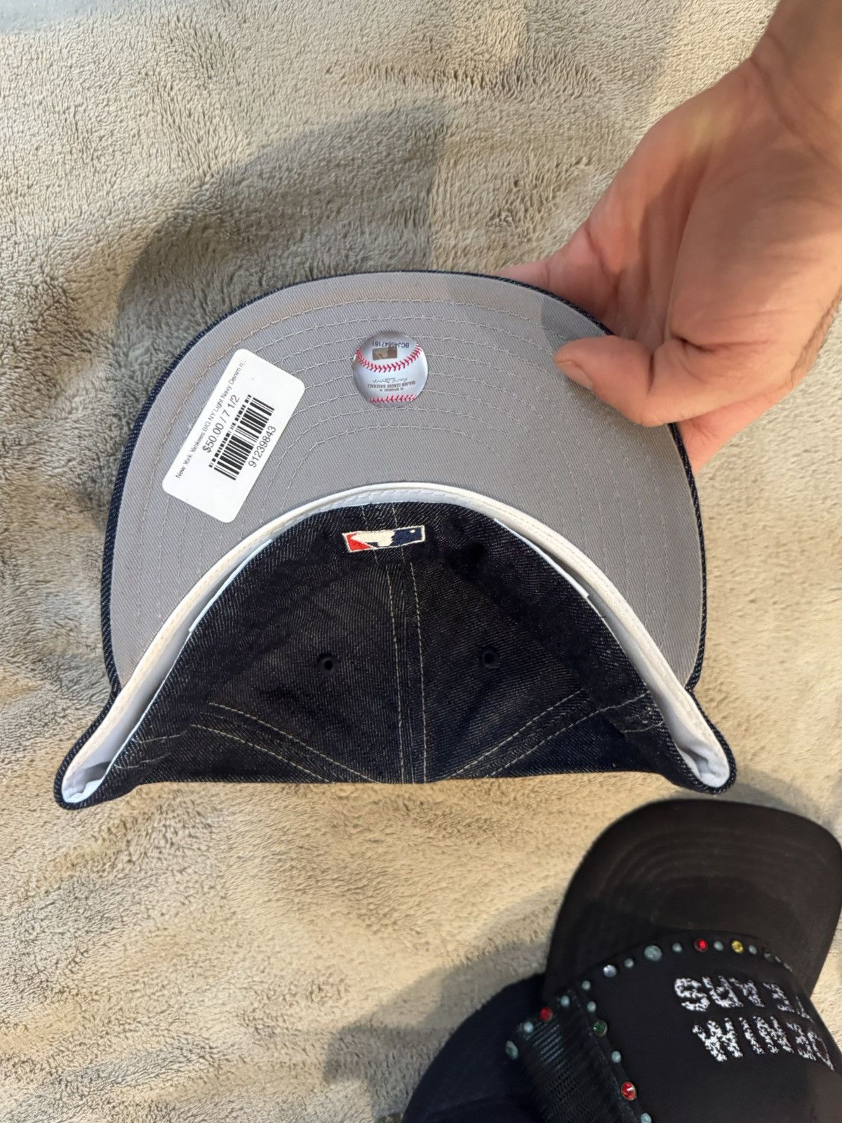 New Era NY yankee new era fitted denim hat Size ONE SIZE - 4 Thumbnail