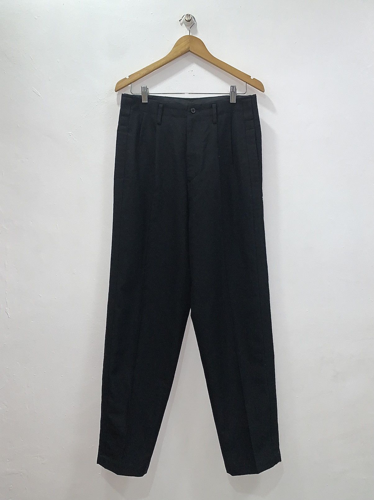 Y's for Men 90’s YOHJI YAMAMOTO - Y’s FOR MEN SOLID WOOL TROUSERS Size US 31 - 1 Thumbnail