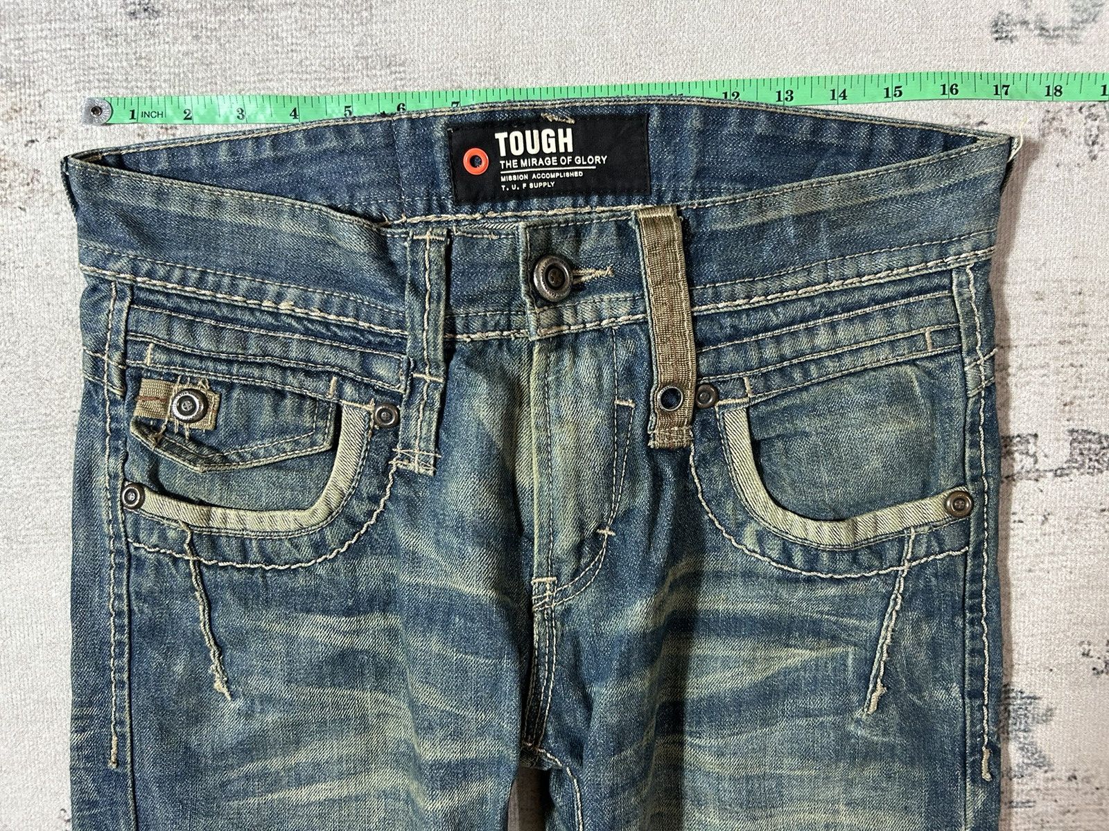 If Six Was Nine × Japanese Brand × Tornado Mart Vintage Mud Max Tough Jeans Denim Size US 33 - 5 Thumbnail