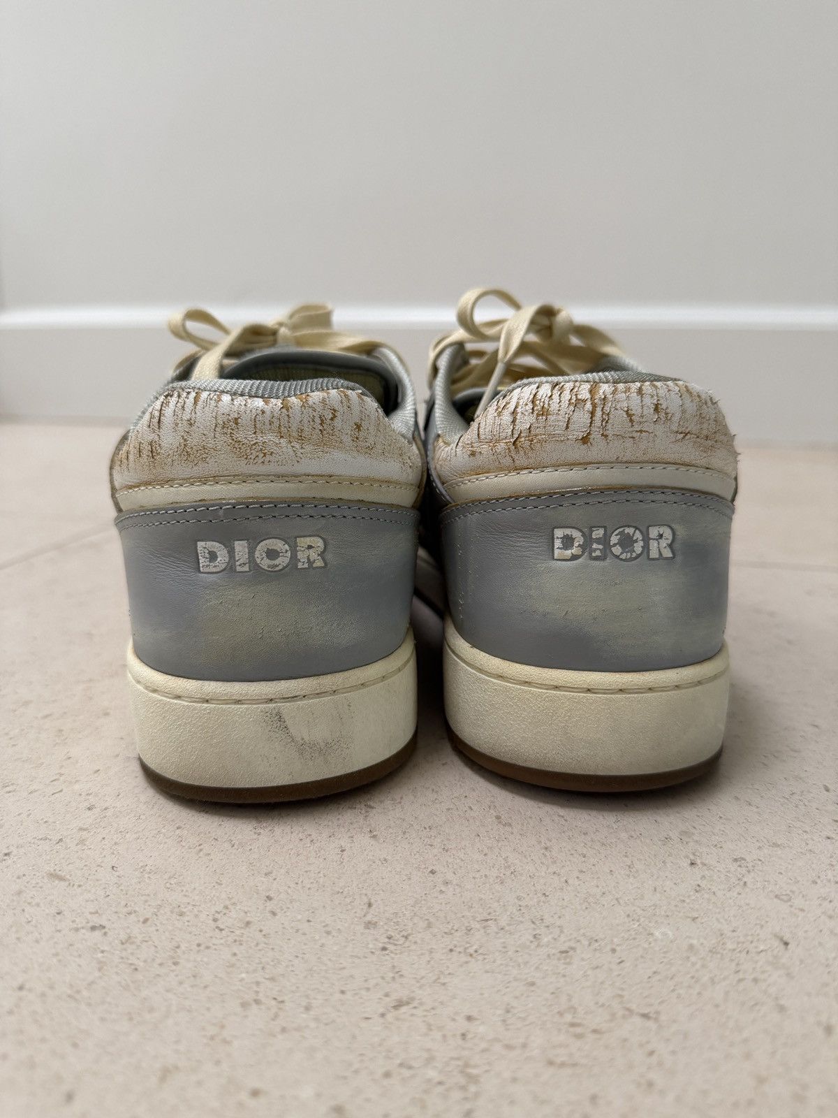 Dior DIOR - B27 low grey/white mens size 42 Size US 9.5 / EU 42-43 - 7 Thumbnail