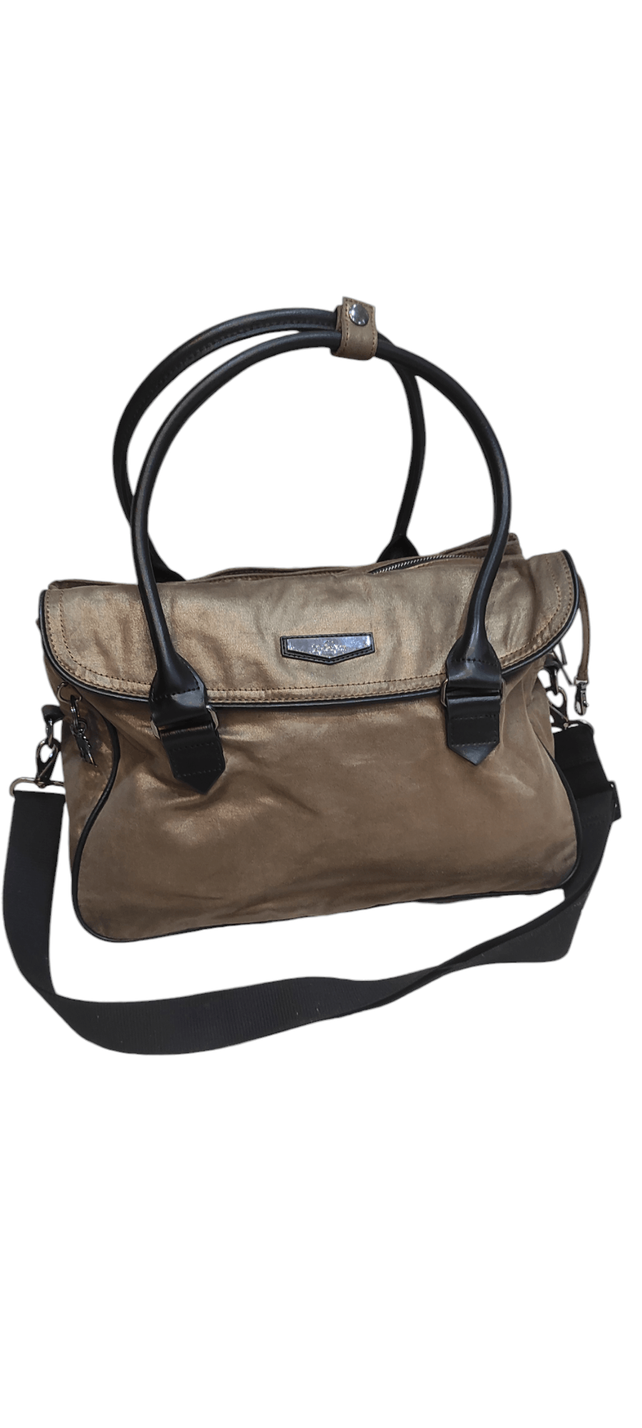Japanese Brand Kipling Superwork Metallic Small Briefcase Laptop Tote Bag Size ONE SIZE - 2 Thumbnail
