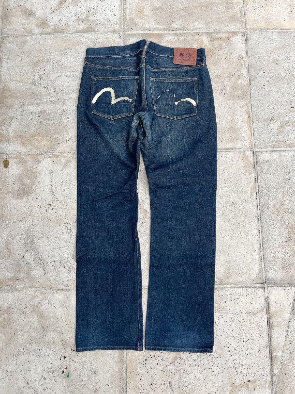 image of Evisu Selvedge Denim Jeans 36X34 Japanese Lot 2008 Vintage in Blue, Men's