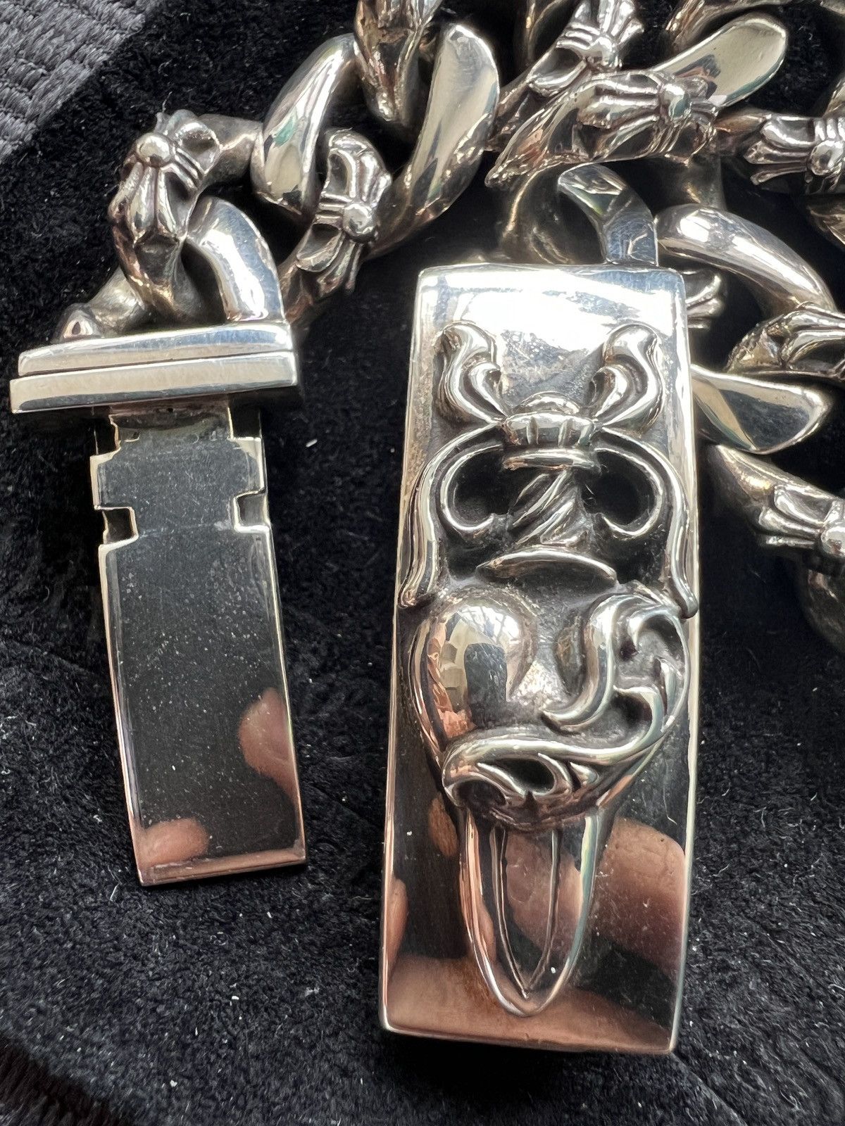 Chrome Hearts Chrome Hearts dragger hearts bracelet Size ONE SIZE - 2 Thumbnail