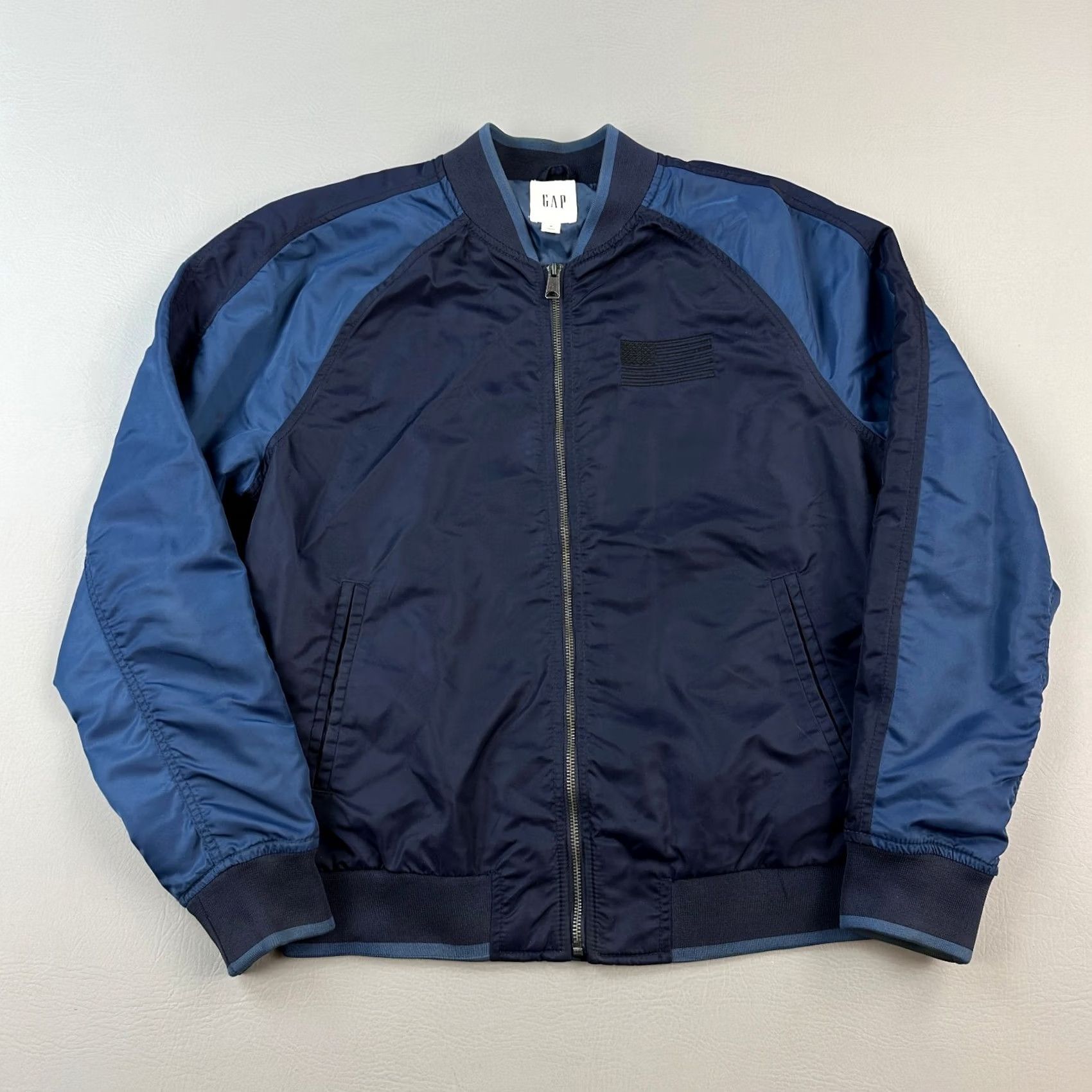 Gap Gap Souvenir Bomber Jacket Mens M Blue Full Zip Tapestry Japan Sukajan Vintage Size US M / EU 48-50 / 2 - 6 Thumbnail