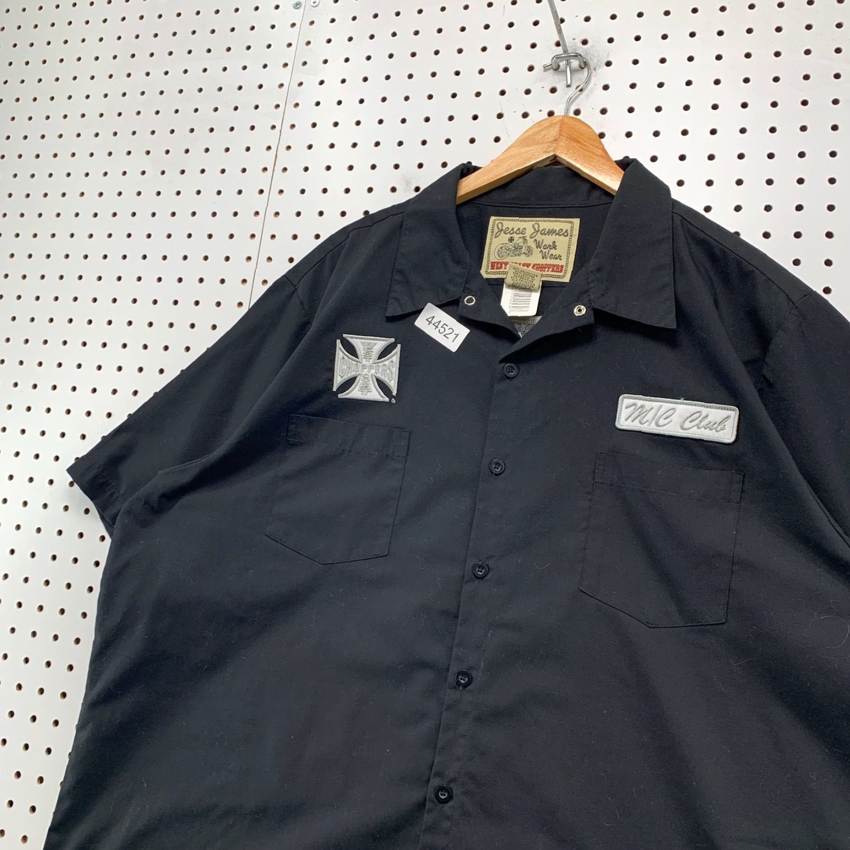 Jesse James West Coast Choppers Shirt Mens 2XL Button MC Club Embroidered New