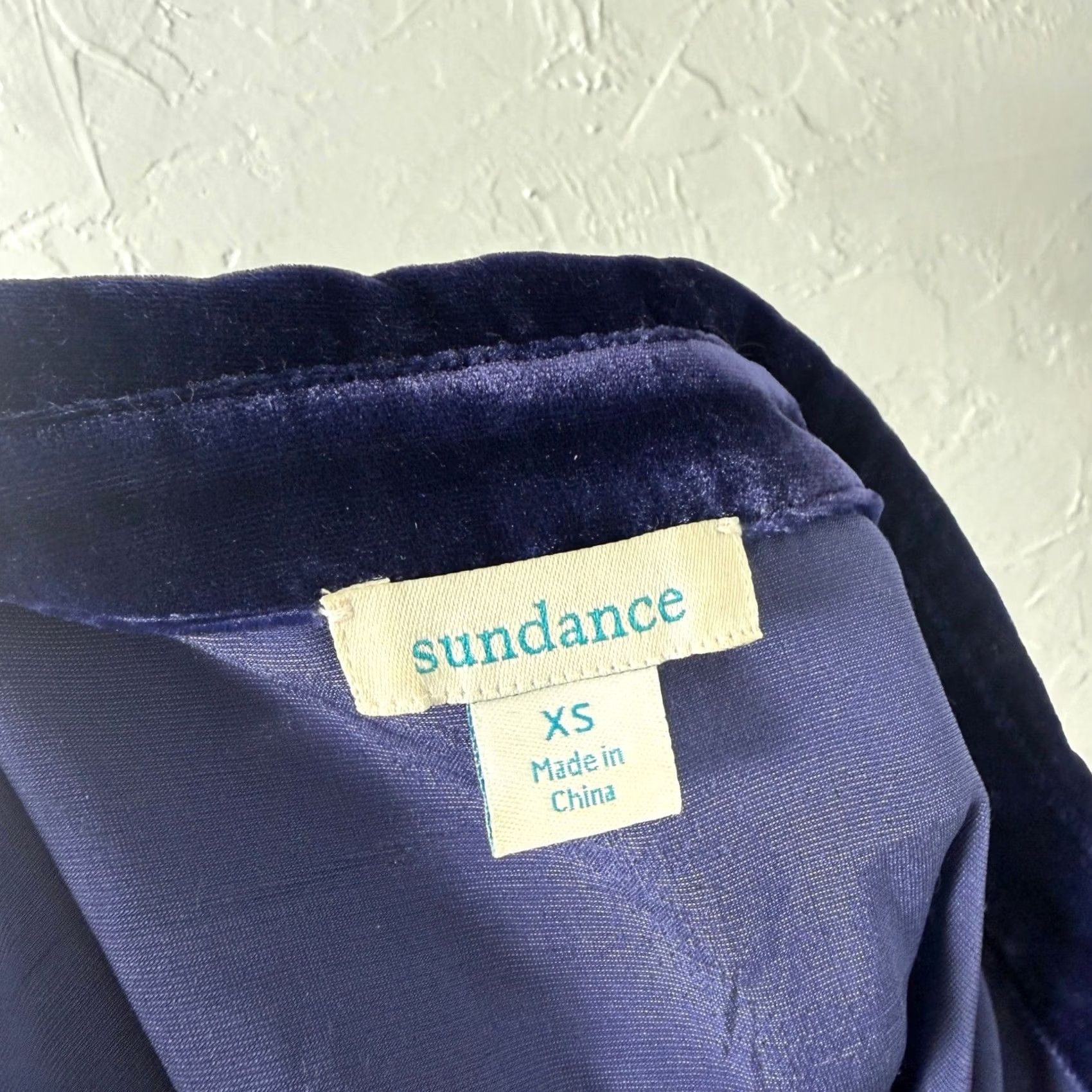 Vintage Sundance Women's Shirt XS Velvet Long Sleeve Button Bohemian Casual Size XS / US 0-2 / IT 36-38 - 5 Thumbnail