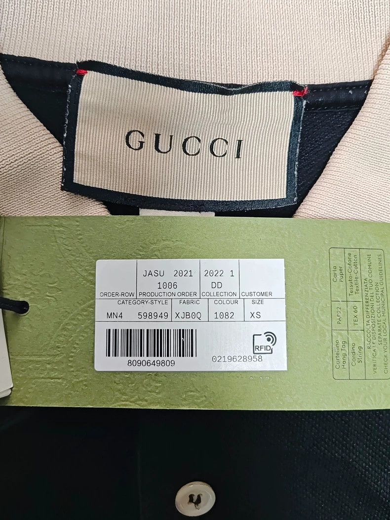 Gucci GucciInterlocking double G striped short-sleeved polo shirt Size US XS / EU 42 / 0 - 4 Thumbnail