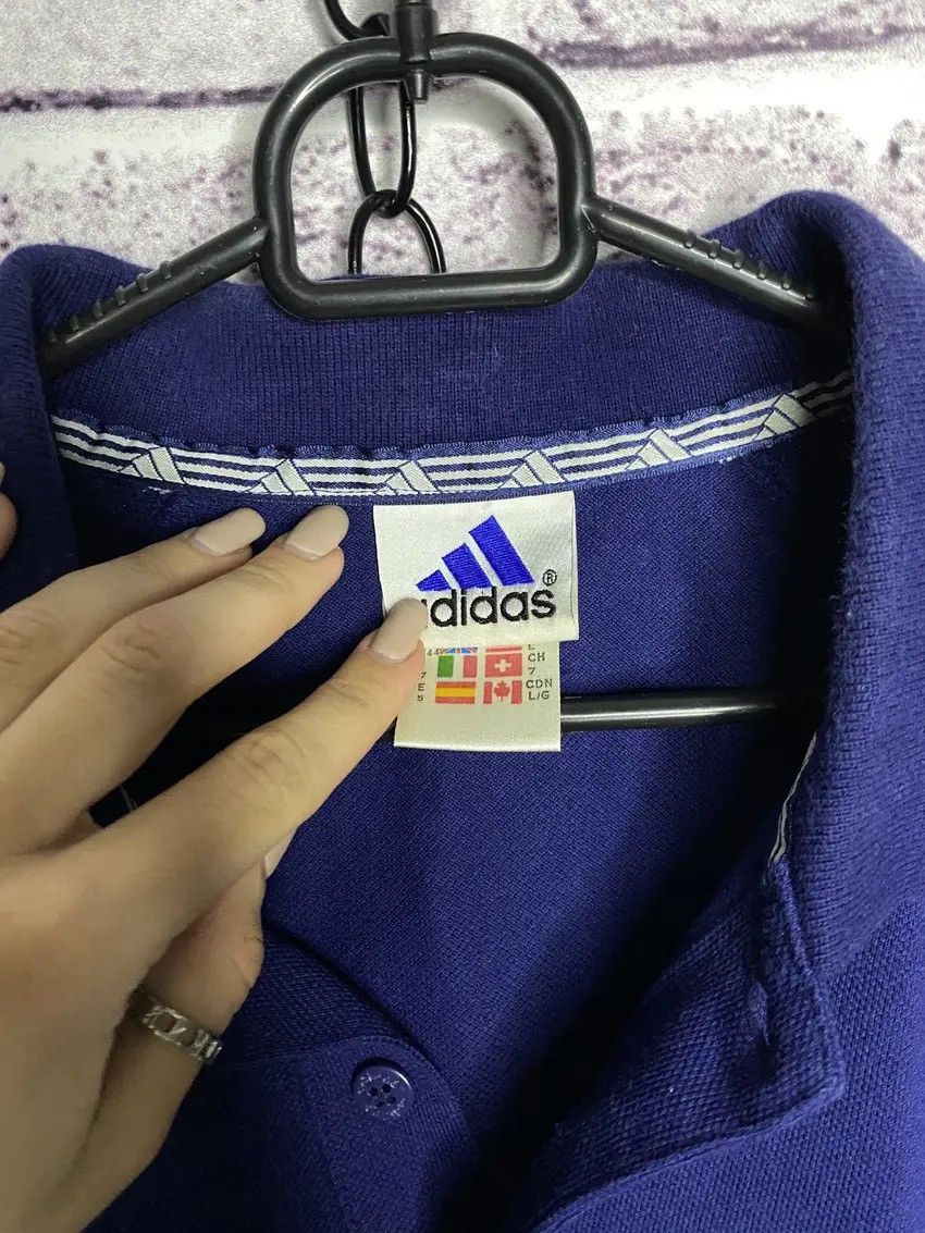 Adidas 🫐MENS vintage polos Adidas blue STREETWEAR y2k 🫐 Size US L / EU 52-54 / 3 - 5 Thumbnail
