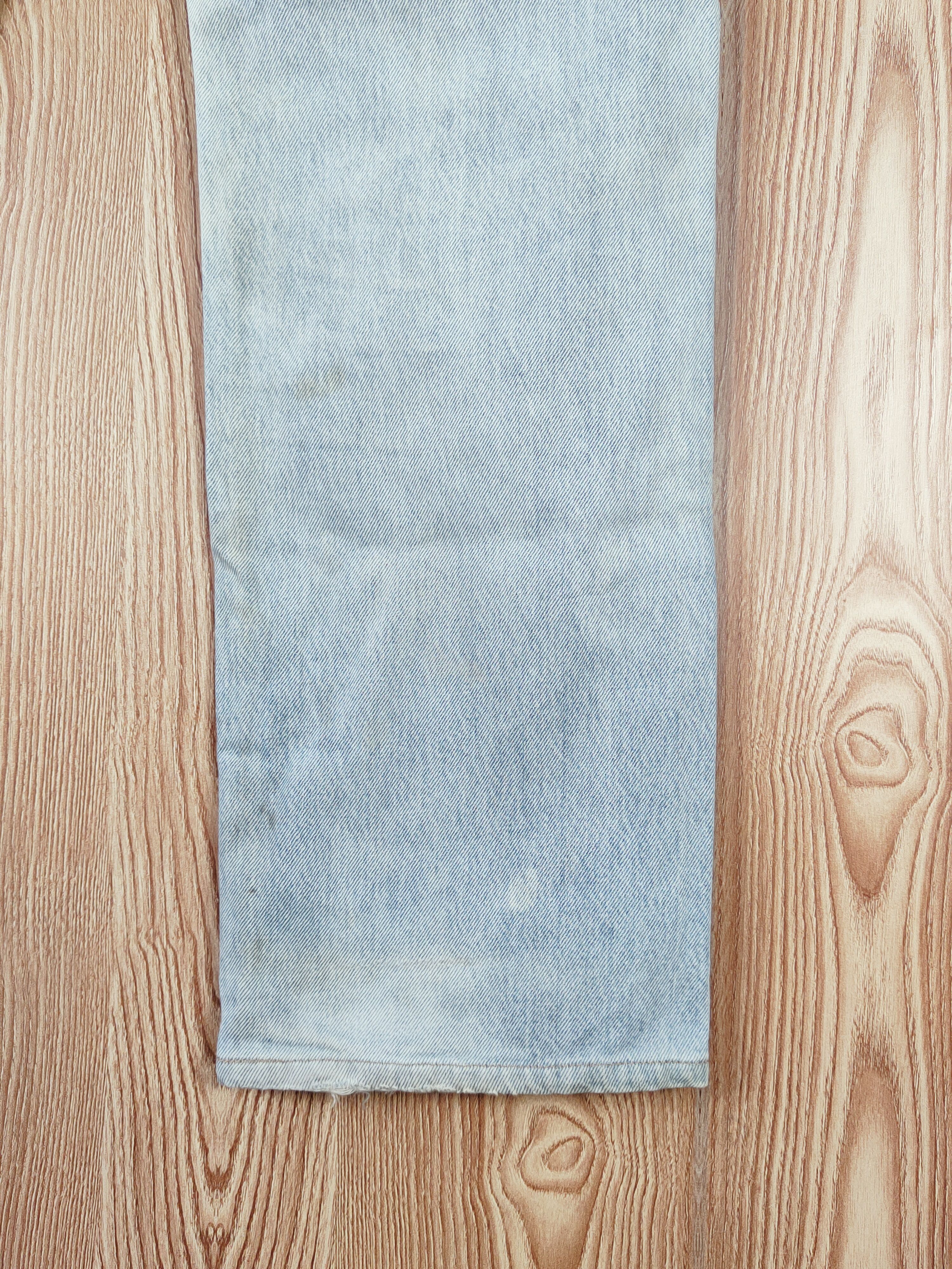 Japanese Brand Maverick Light Blue Distressed Ripped Jeans #W219 Size US 34 / EU 50 - 12 Thumbnail