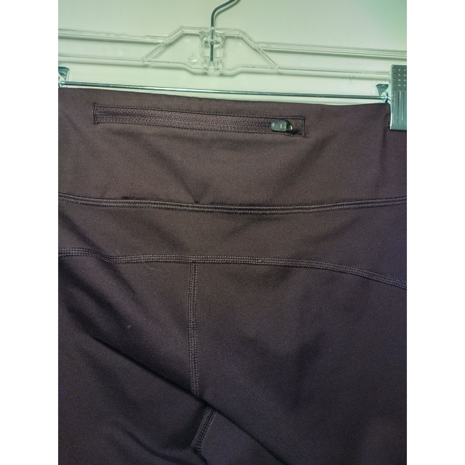 Nike Nike Women Pull On Leggings Swoosh Logo Elastic Waist Brown Size 27" / US 4 / IT 40 - 4 Thumbnail