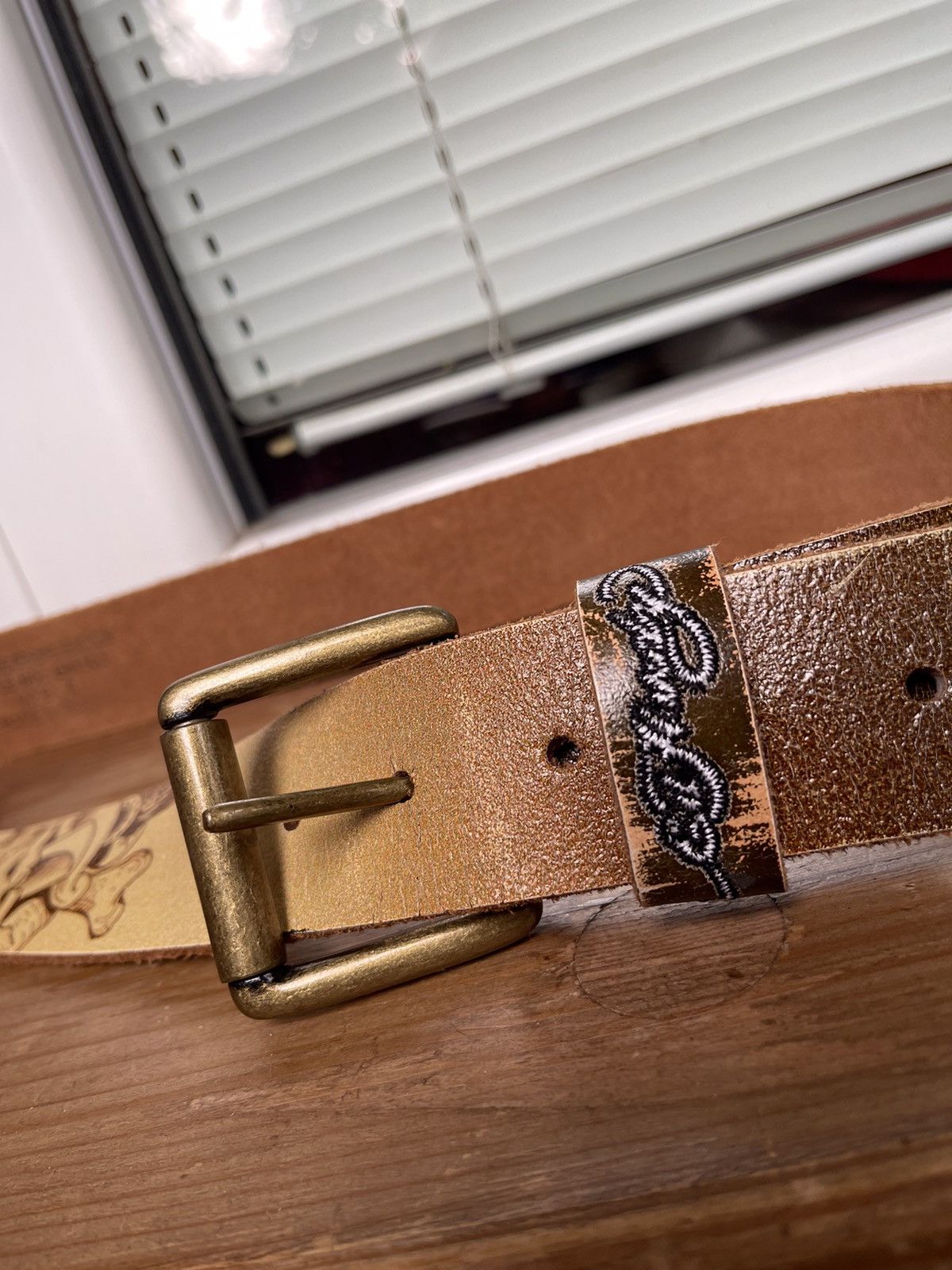 Ed Hardy Vintage y2k style belt leather belt Size ONE SIZE - 5 Thumbnail