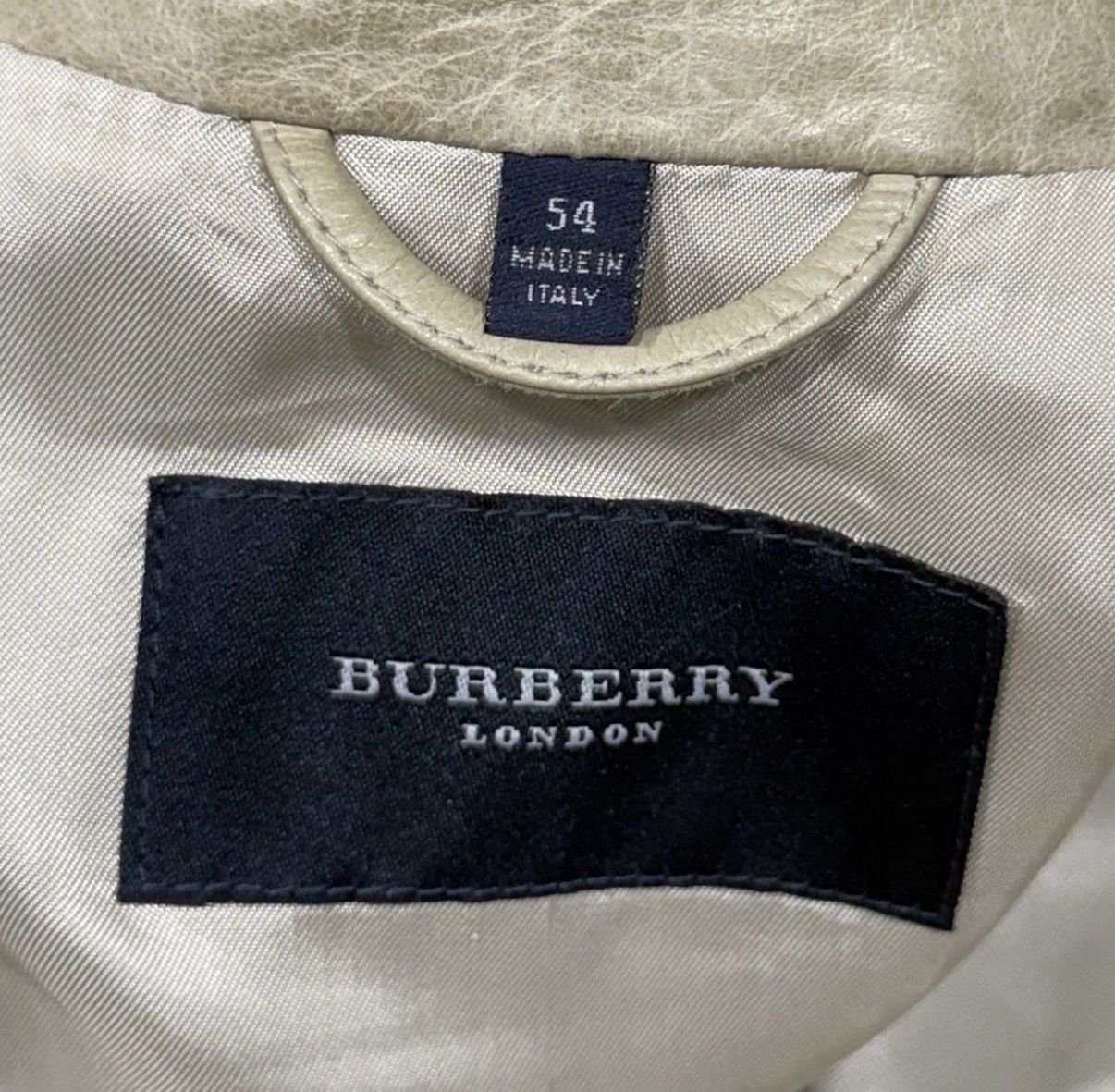 Burberry Distressed Leather Aviator Jacket Bomber 70s Style 54 celine Size US L / EU 52-54 / 3 - 4 Thumbnail