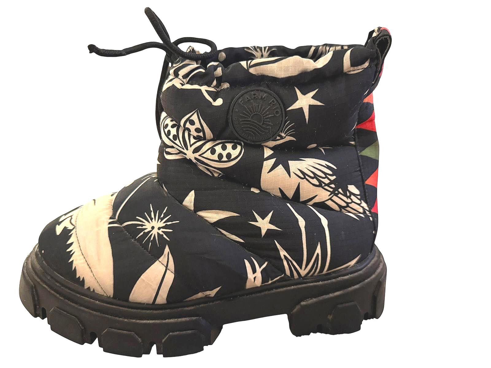 Farm Rio Farm Rio Cerrado Sky Lug Sole Puffer Booties Size US 8 / IT 38 - 4 Thumbnail