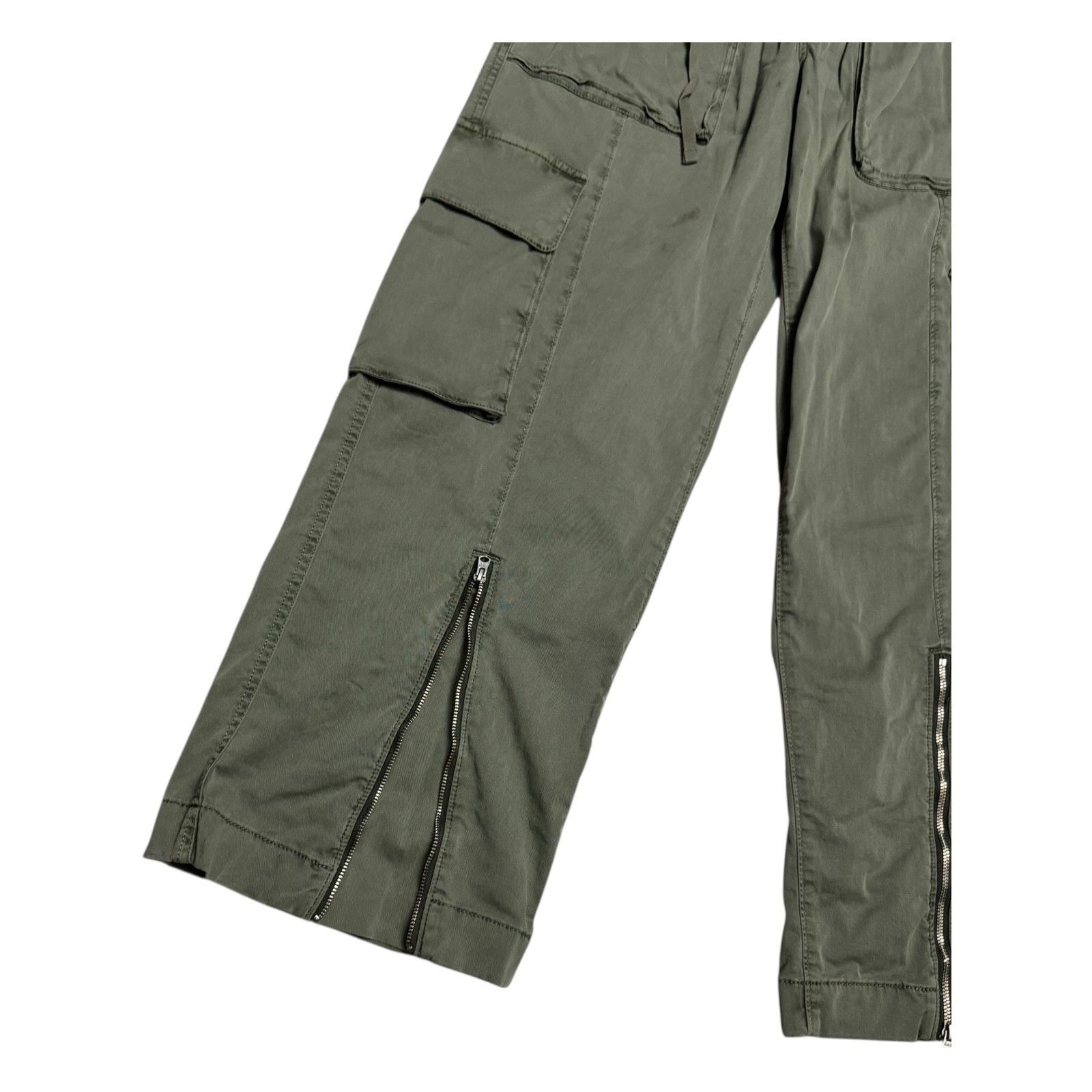 Abercrombie & Fitch ABERCROMBIE & FITCH High Rise BAGGY Cargo Wide Pants NWT S Size 28" / US 6 / IT 42 - 3 Thumbnail