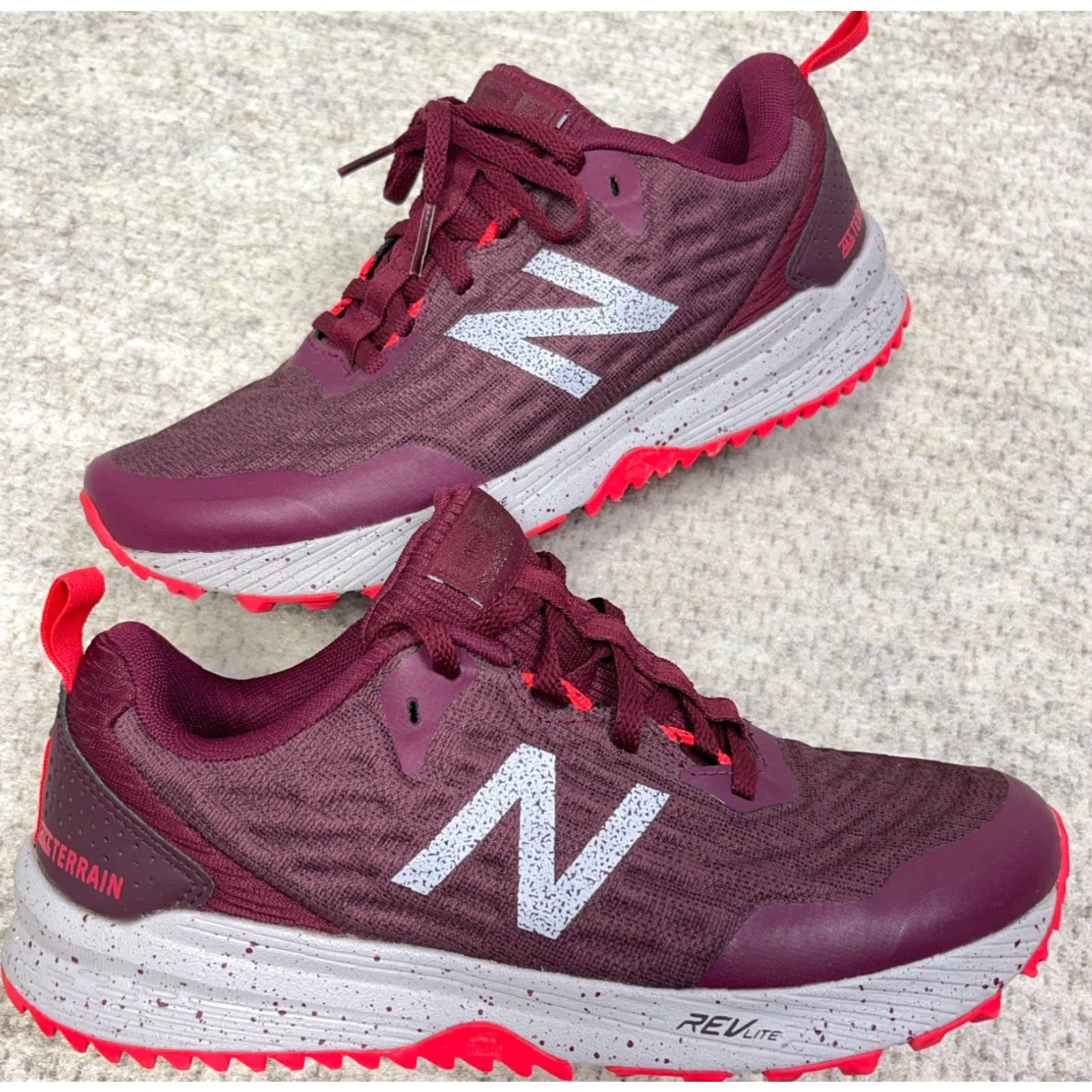 New Balance New Balance Nitrel V3 WTNTRLS3 Sedona Trail Running Sneakers Women Size 7 Maroon Red Lightweight Lace-Up Athletic Outdoor Shoes Size US 7 / IT 37 - 2 Thumbnail