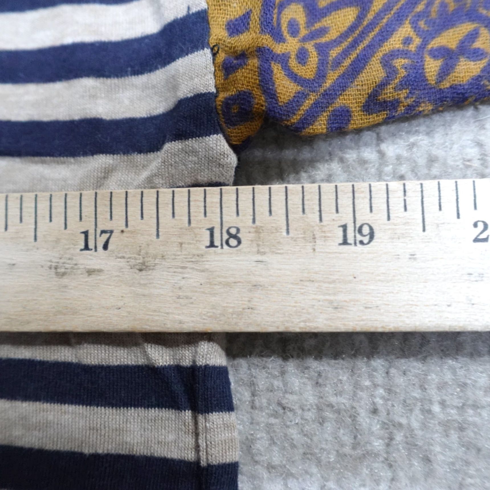 Vintage Lili's Closet Womens T-Shirt XS Blue Striped 3/4 Sleeve Pullover Casual Business Travel Cotton Polyester Shirt Tops - Womens Size XS / US 0-2 / IT 36-38 - 7 Thumbnail