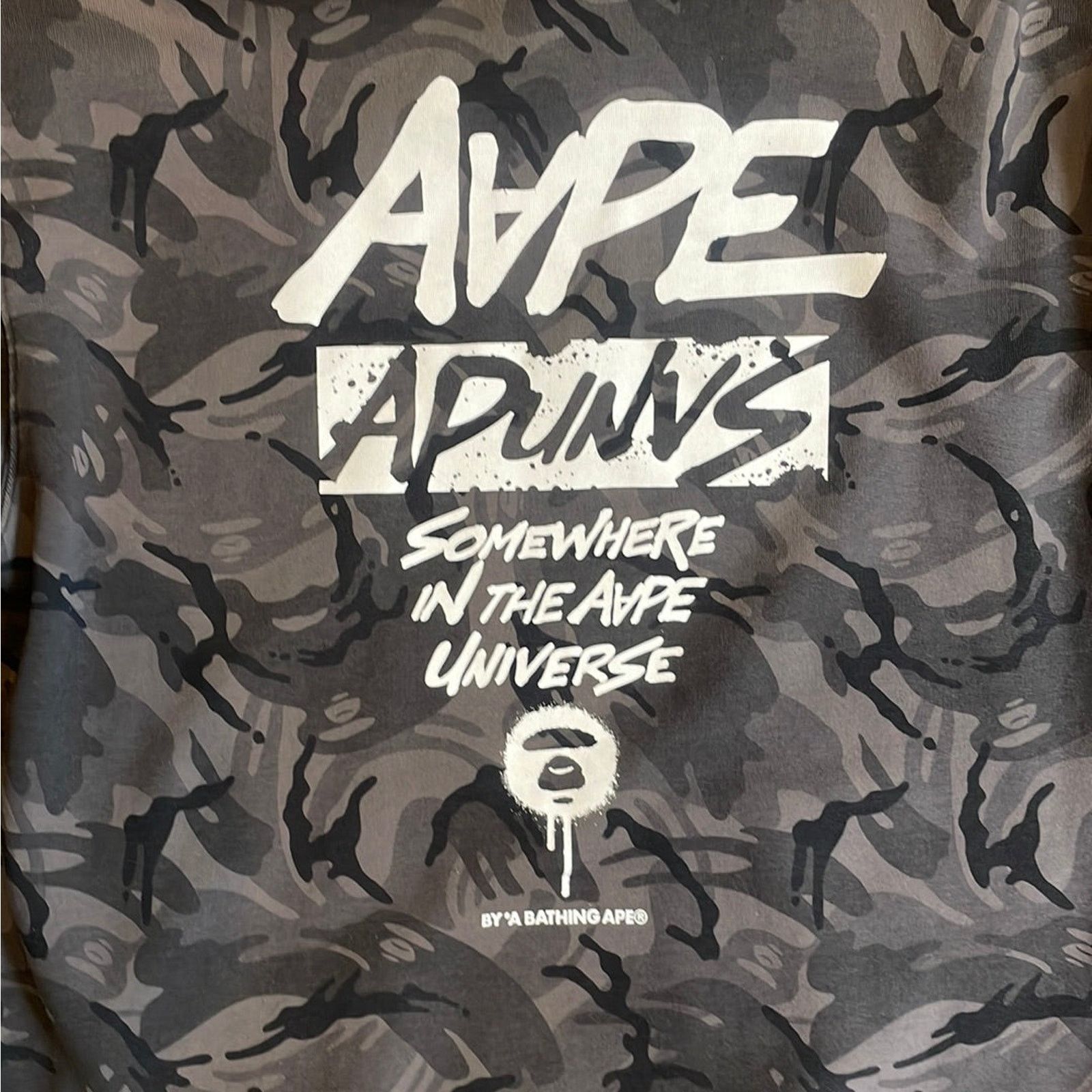 Aape × Bape Bape Somewhere In The Aape Universe Camo Hoodie XXL Size US XXL / EU 58 / 5 - 3 Thumbnail