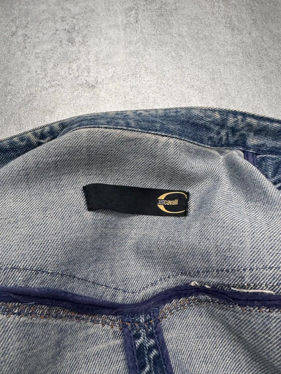 Just Cavalli SS2005 Cavalli Sexy Biker Conceptual Denim Jacket Size US M / EU 48-50 / 2 - 5 Thumbnail