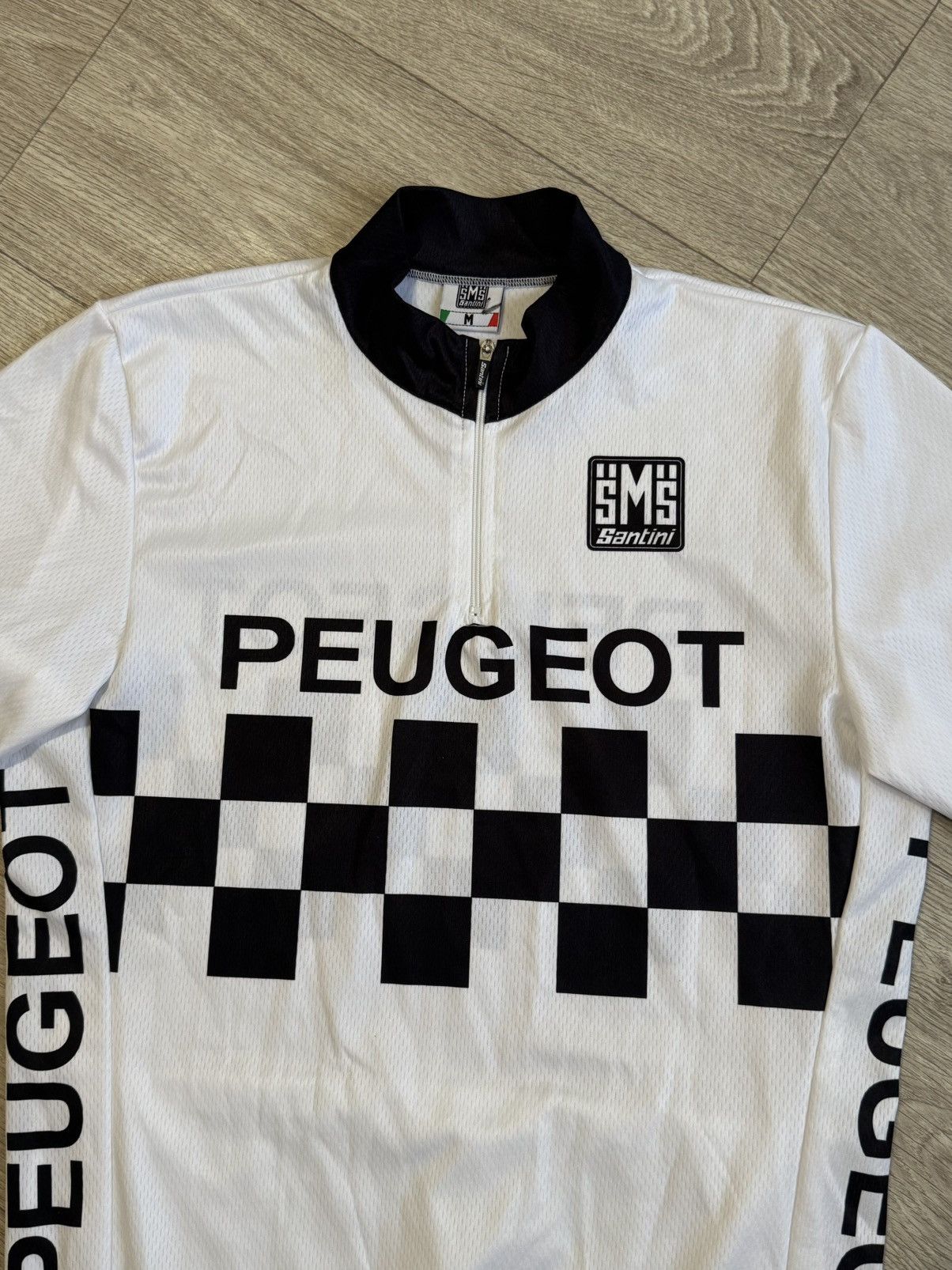 Bicycle 🔷Vintage Santini Peugeot Cycling Jersey🔷 Size US M / EU 48-50 / 2 - 2 Thumbnail