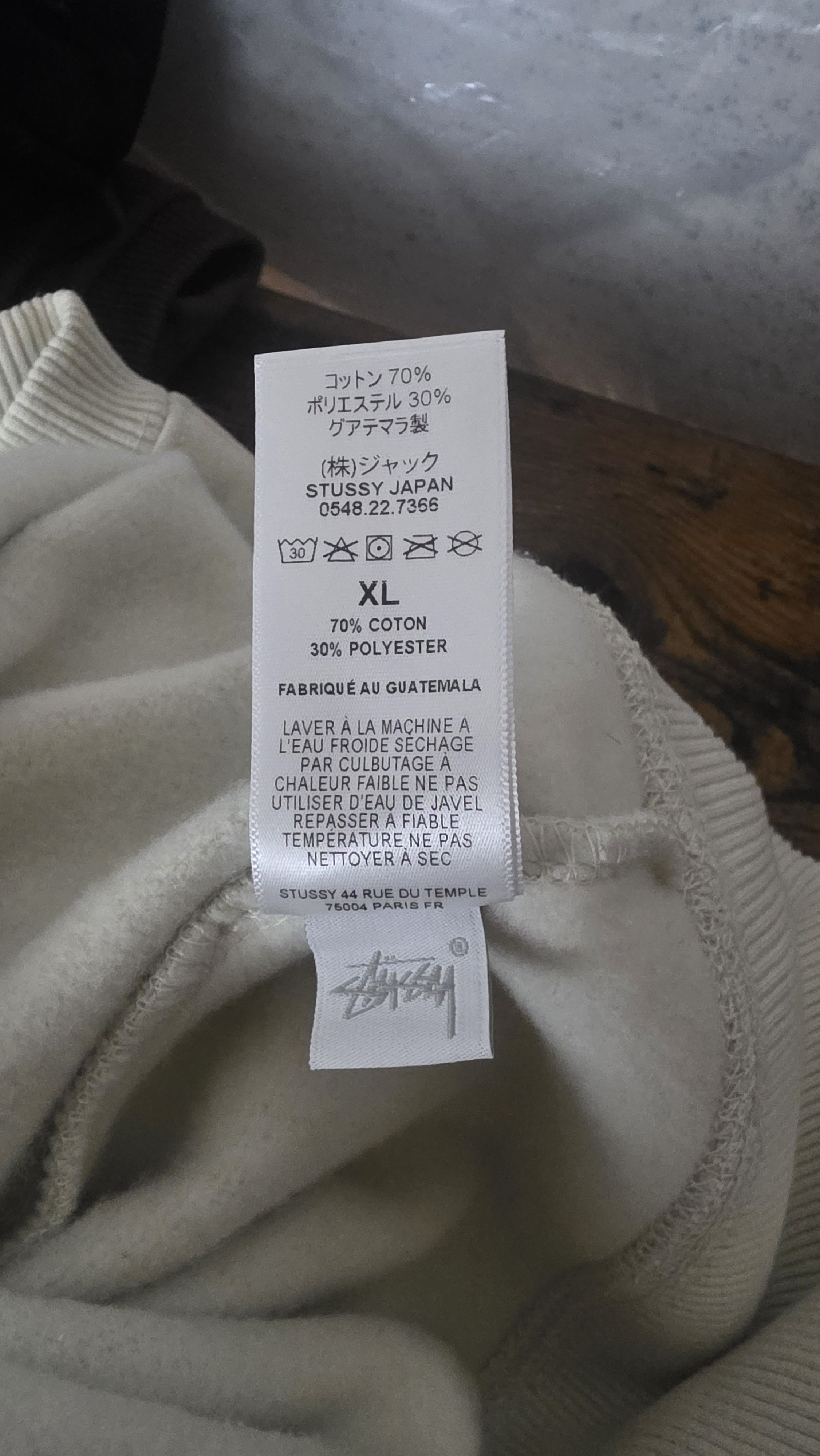Stussy Stussy Property Of Crew 'Stone' Size US XL / EU 56 / 4 - 5 Thumbnail