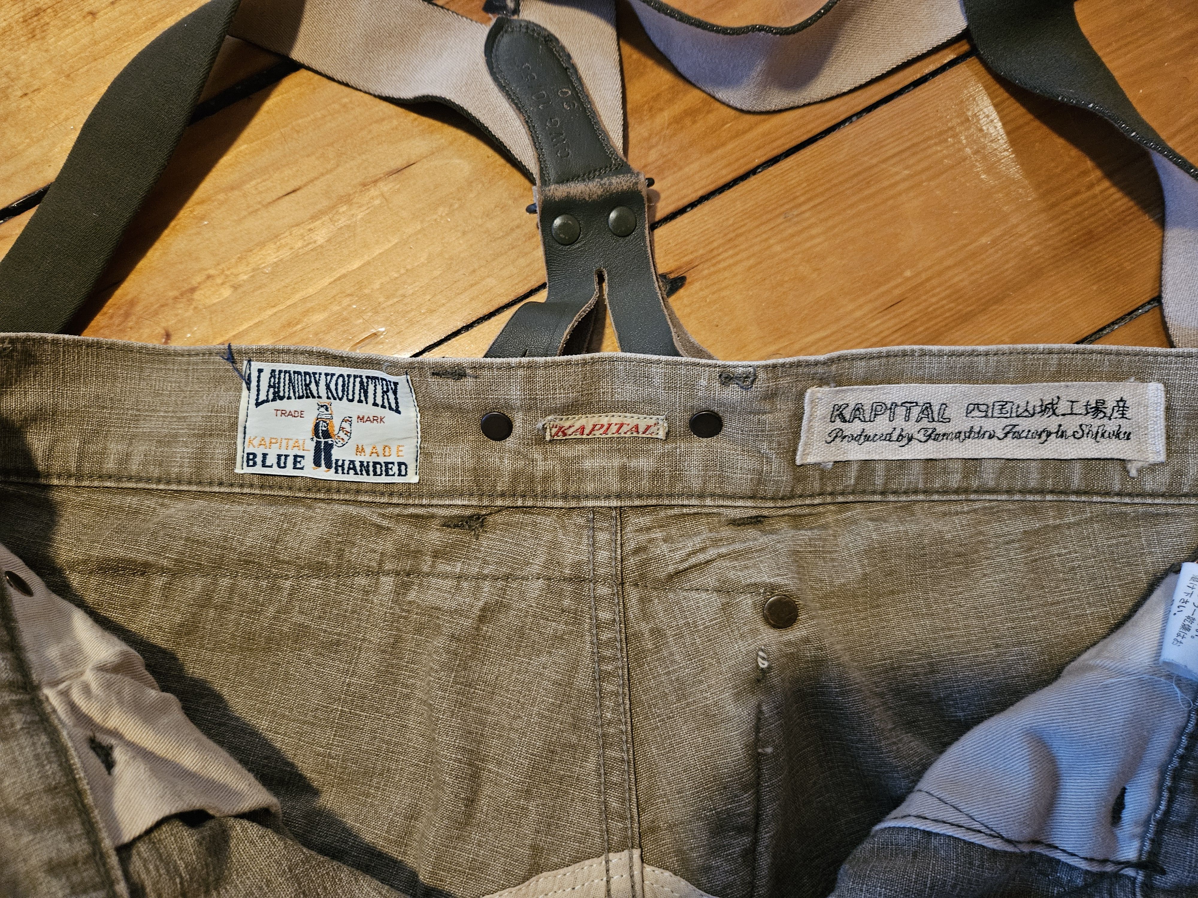 Kapital Kountry Repair Suspender Shorts Size US 32 / EU 48 - 5 Thumbnail