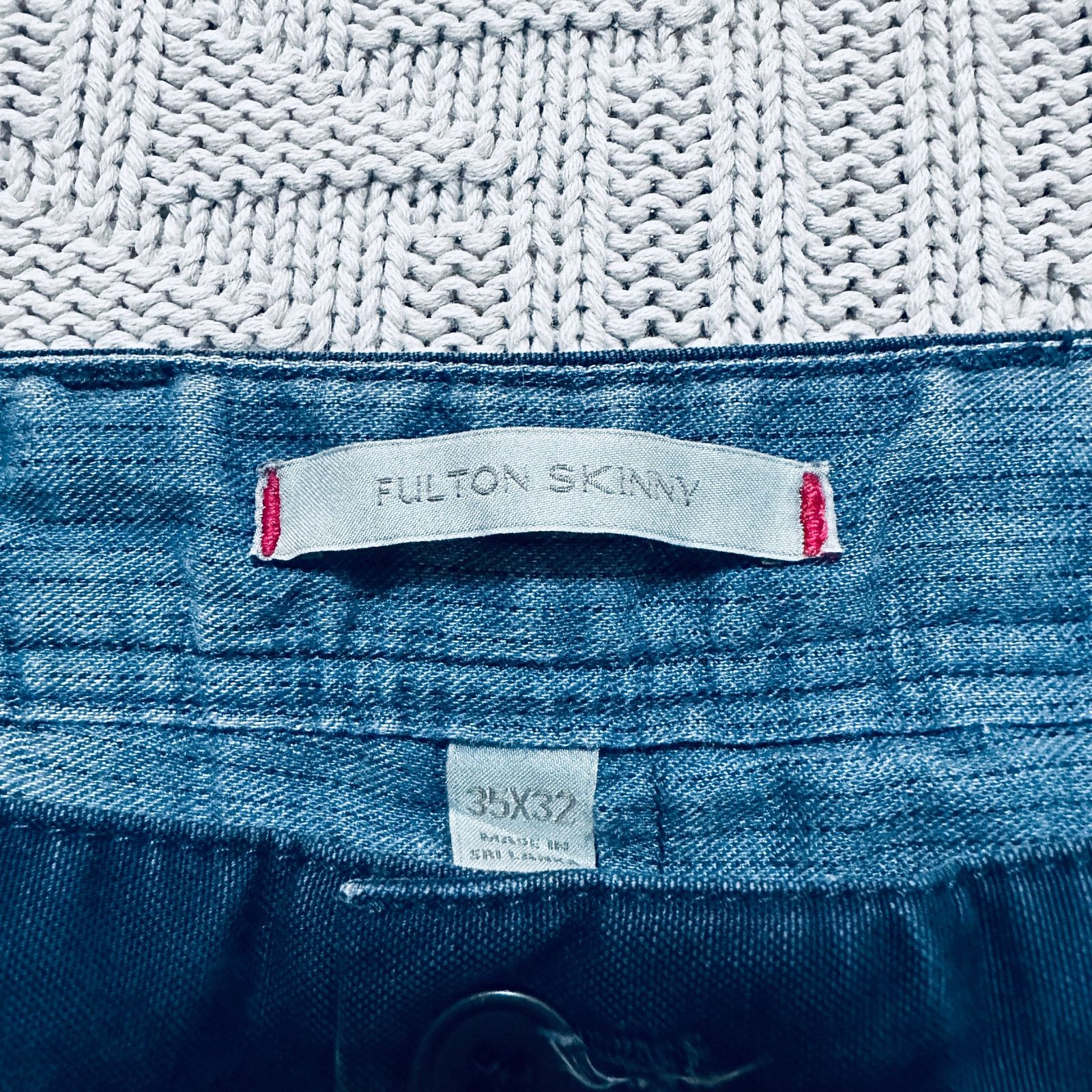 Banana Republic Banana Republic navy Fulton skinny chinos Size US 35 - 4 Thumbnail