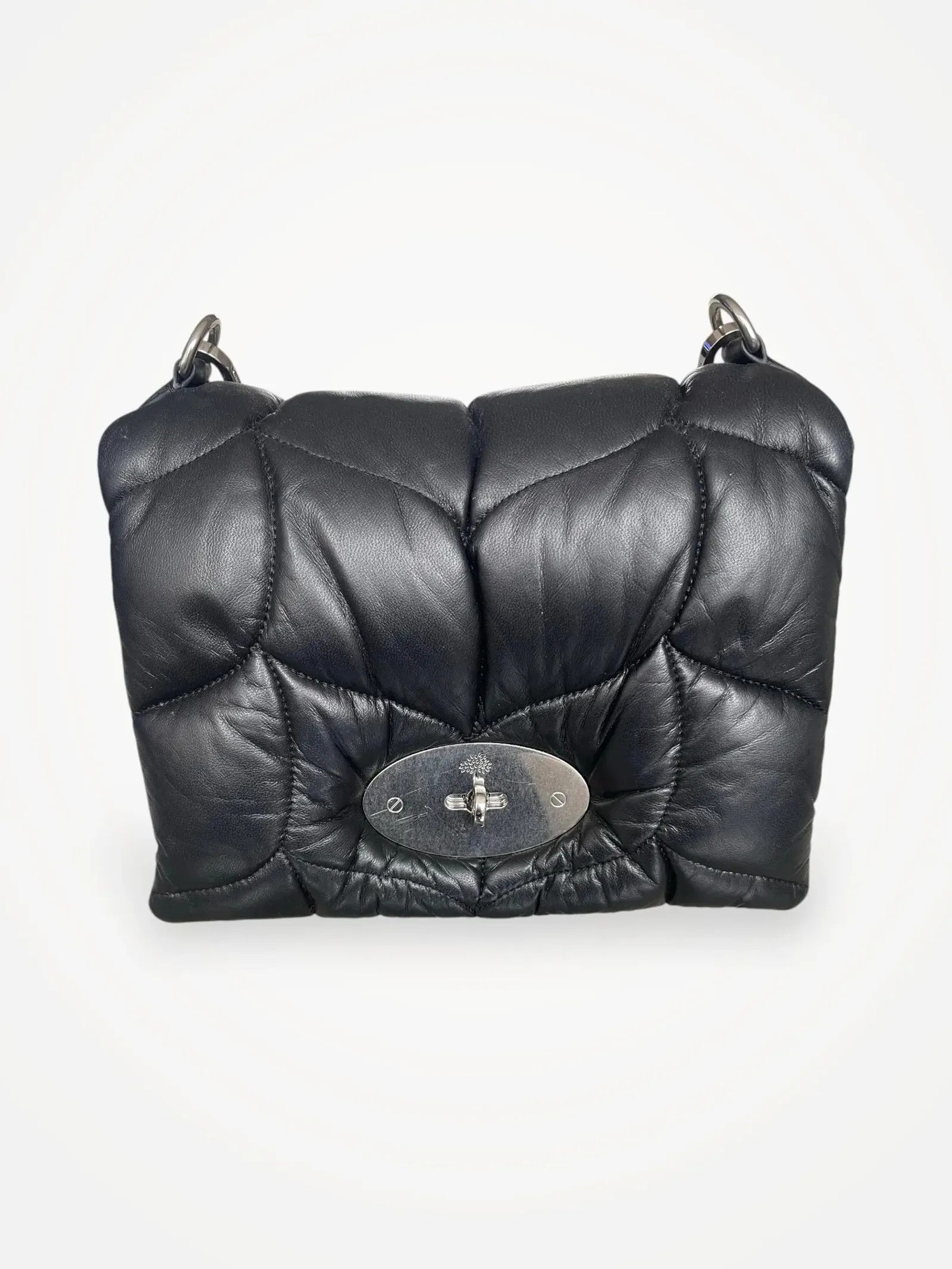Mulberry Little Softie Leather Shoulder Bag Crossbody Bag in Black, Women's