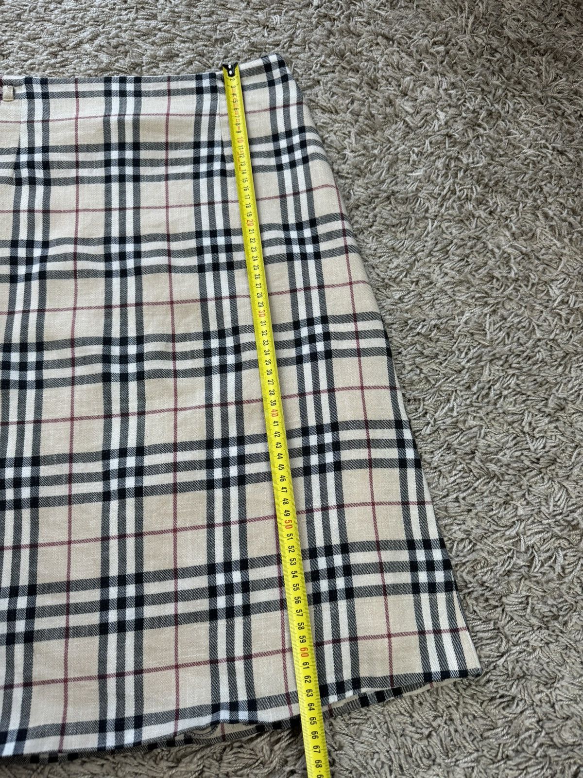 Burberry × Vintage Vintage wool skirt Burberry Nova Check 90s original Size 30" / US 8 / IT 44 - 5 Thumbnail