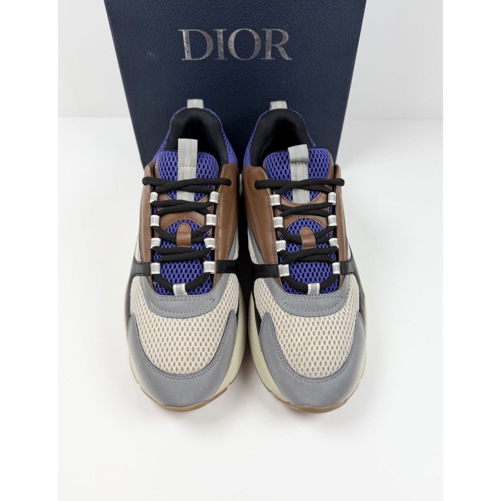 Dior Size 45EU/12US- Dior B22 Coffee Violet Sneakers WORN 1X! Size US 12 / EU 45 - 3 Thumbnail