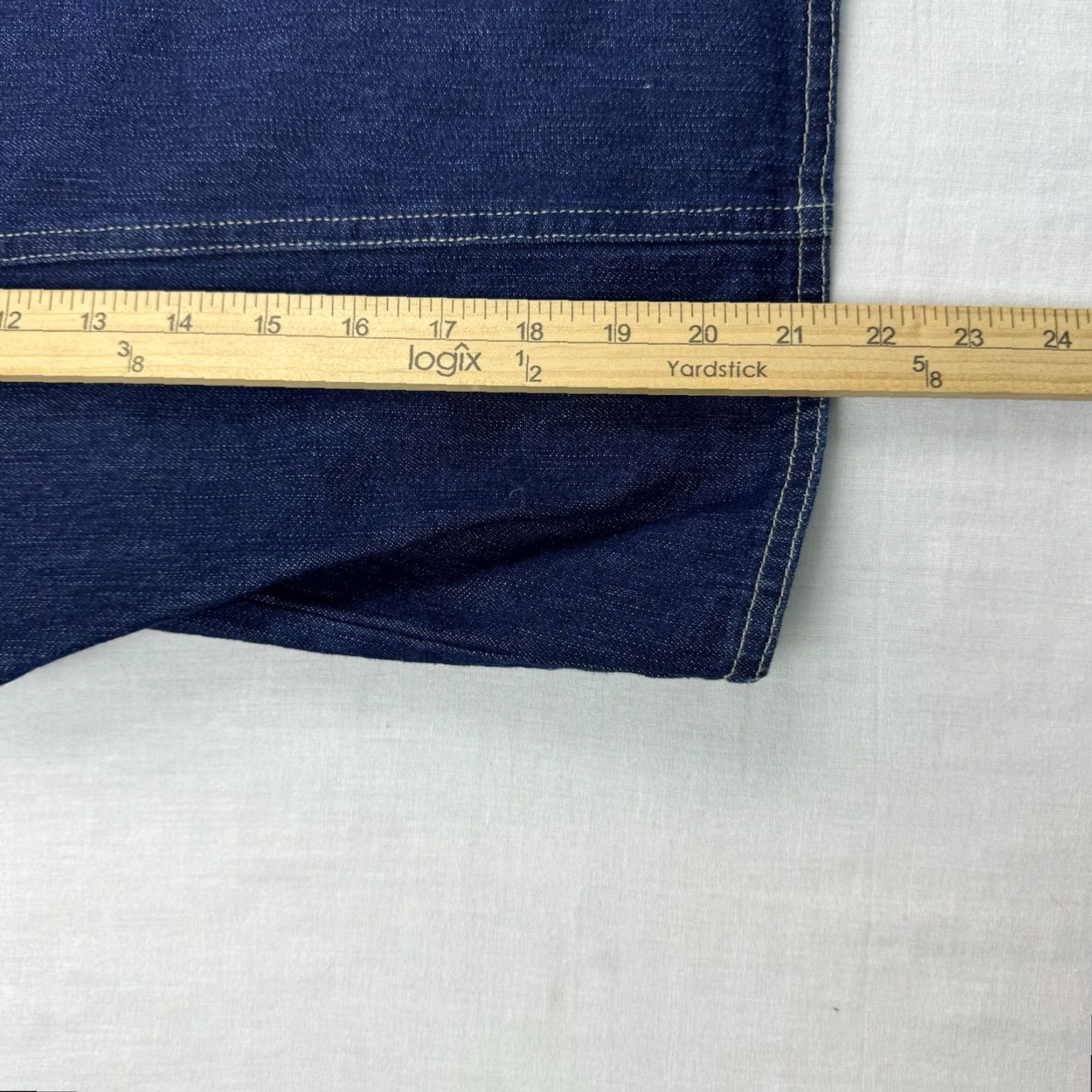 Vintage VINTAGE St. John's Bay Denim Vest Womens Large Cotton Jean Jacket Hipster 90s Casual Women's Size 36" / US 14 / IT 50 - 6 Thumbnail