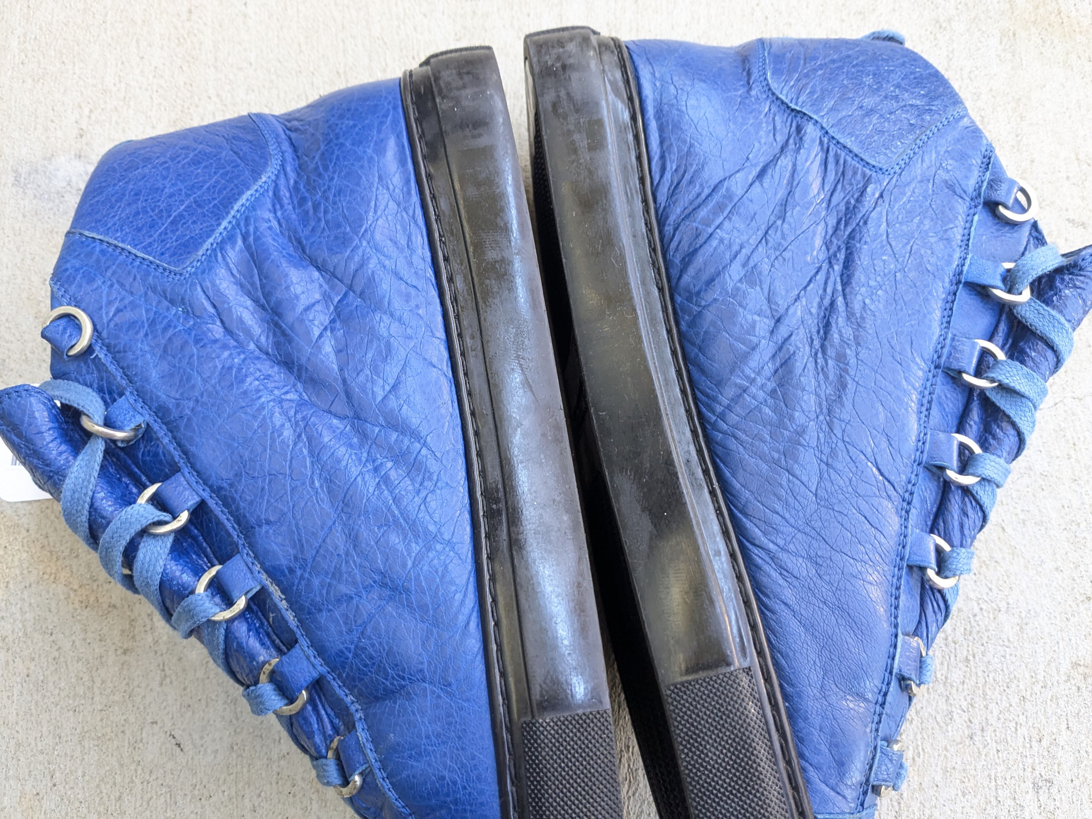 Balenciaga Balenciaga Arena Blue Black 13 Leather High Tops Size US 13 / EU 46 - 11 Thumbnail