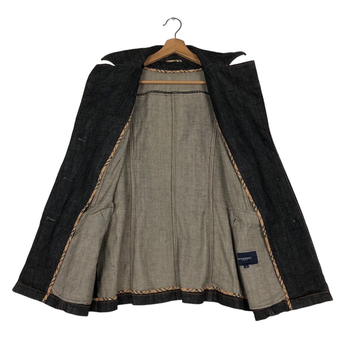 Burberry 🔥Vintage Biker Denim Jacket Burberry London Size US M / EU 48-50 / 2 - 13 Thumbnail