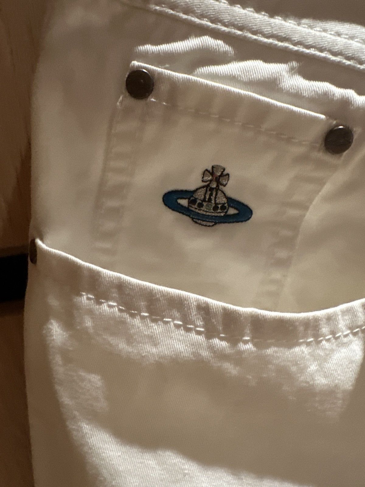 Vivienne Westwood Viv Westwood man ‘Too fast to live….’ White pants Size US 40 / EU 56 - 3 Thumbnail