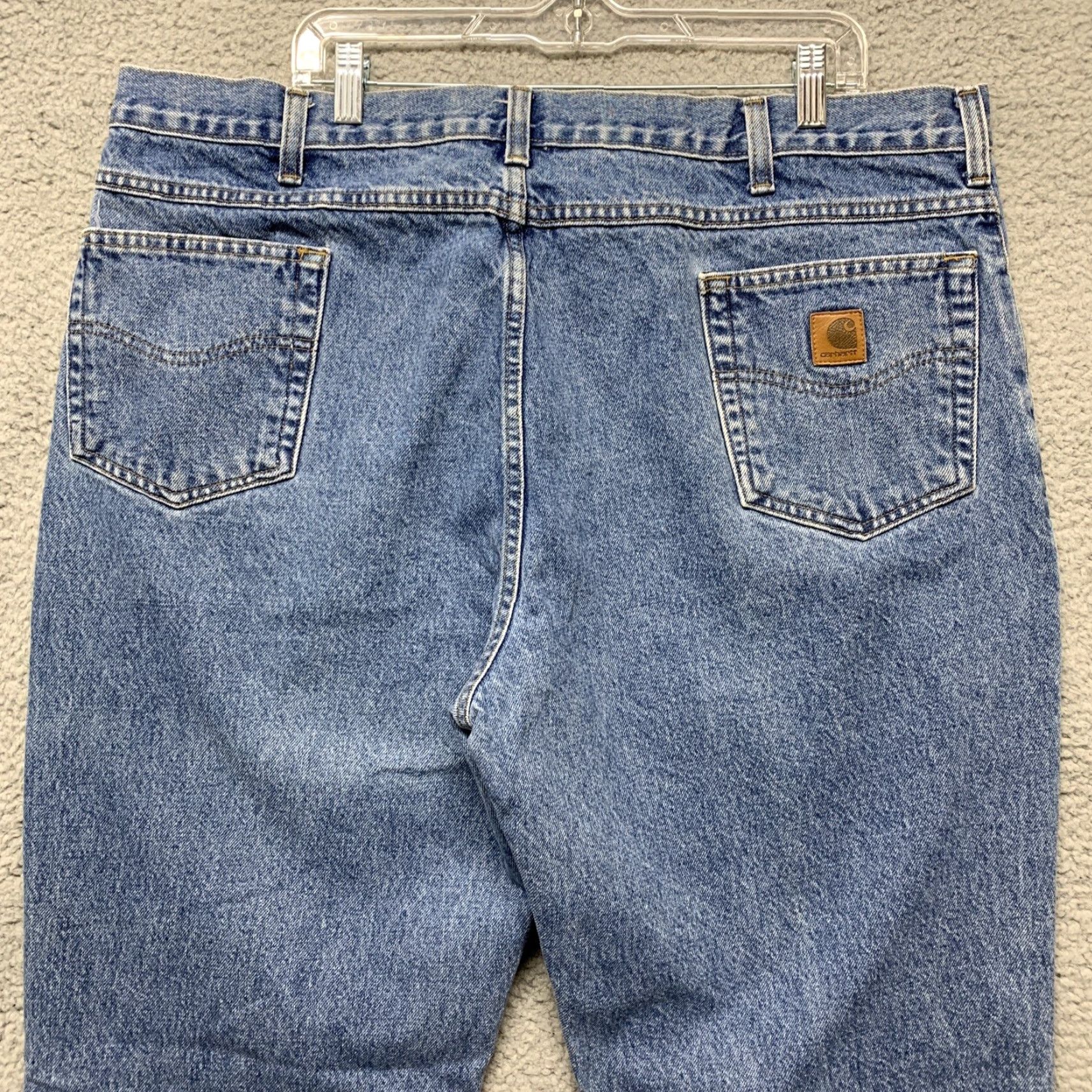 Carhartt VINTAGE Carhartt Blue Jeans Size 42 X 32 1/2 Actual Straight Traditional Fit Denim READ Size US 42 / EU 58 - 5 Thumbnail