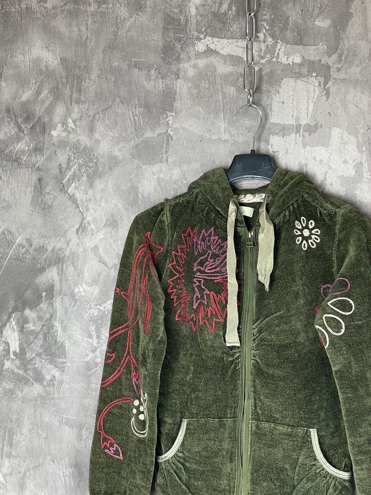 Japanese Brand × Vintage Y2K Vintage Faded Hoodie 00s Diesel Sweater Japanese Style Size S / US 4 / IT 40 - 4 Thumbnail