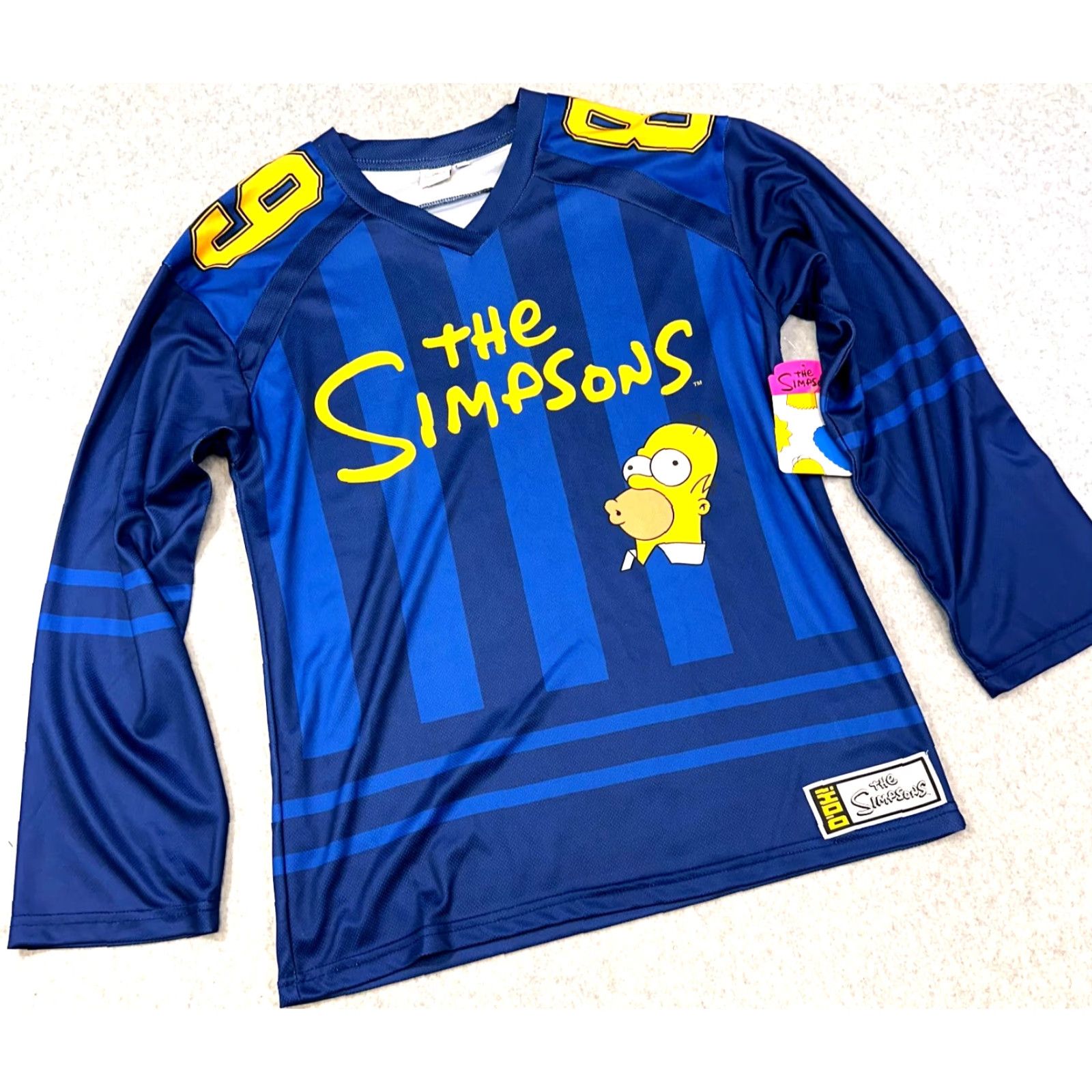 Vintage The Simpsons Hockey Jersey Adult XS Double-Sided AOP Bart Homer Marge NWT Size US XS / EU 42 / 0 - 2 Thumbnail