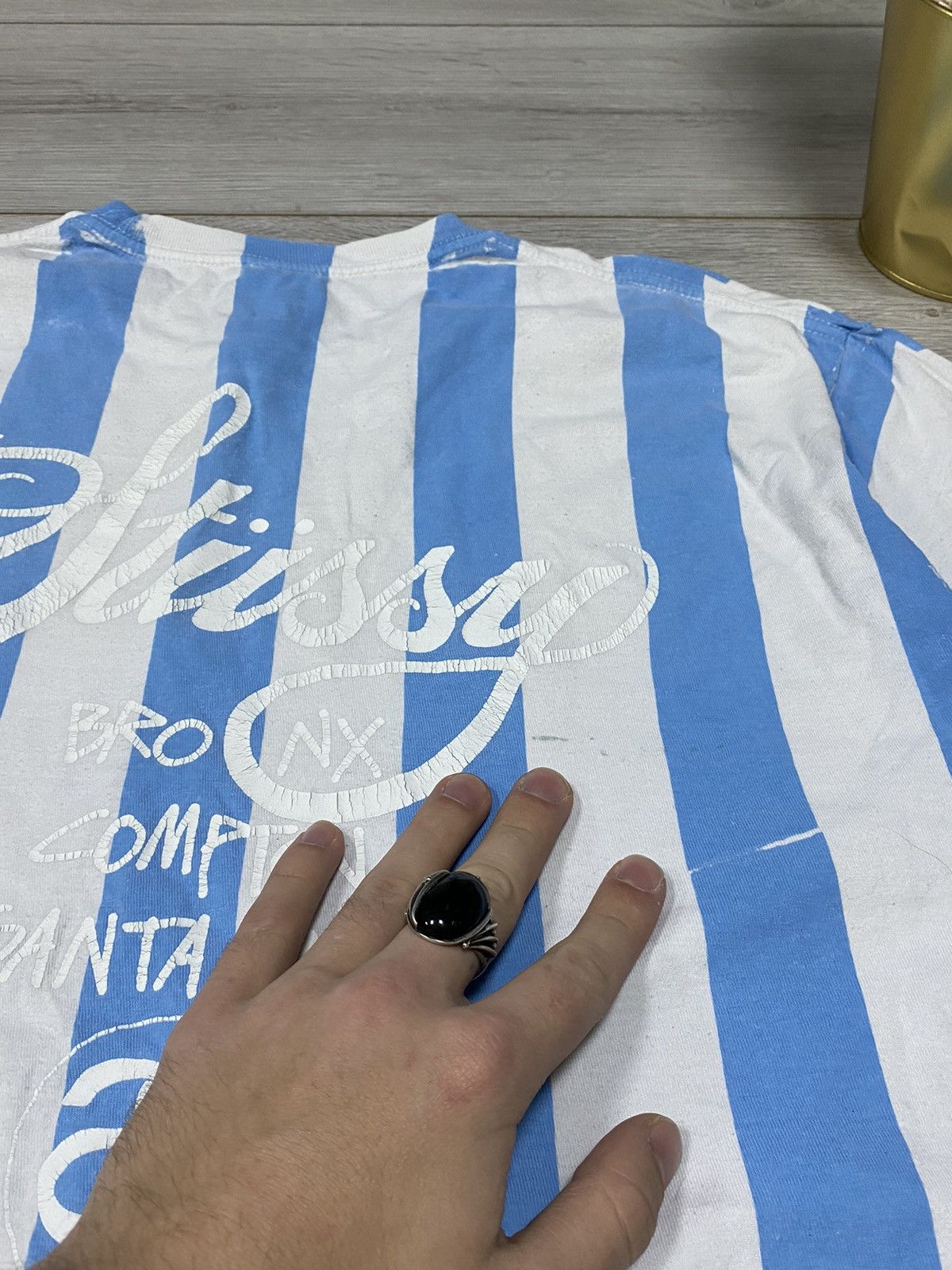 Stussy Stussy stripped RARE big logo vintage t-shirt Size US L / EU 52-54 / 3 - 8 Thumbnail