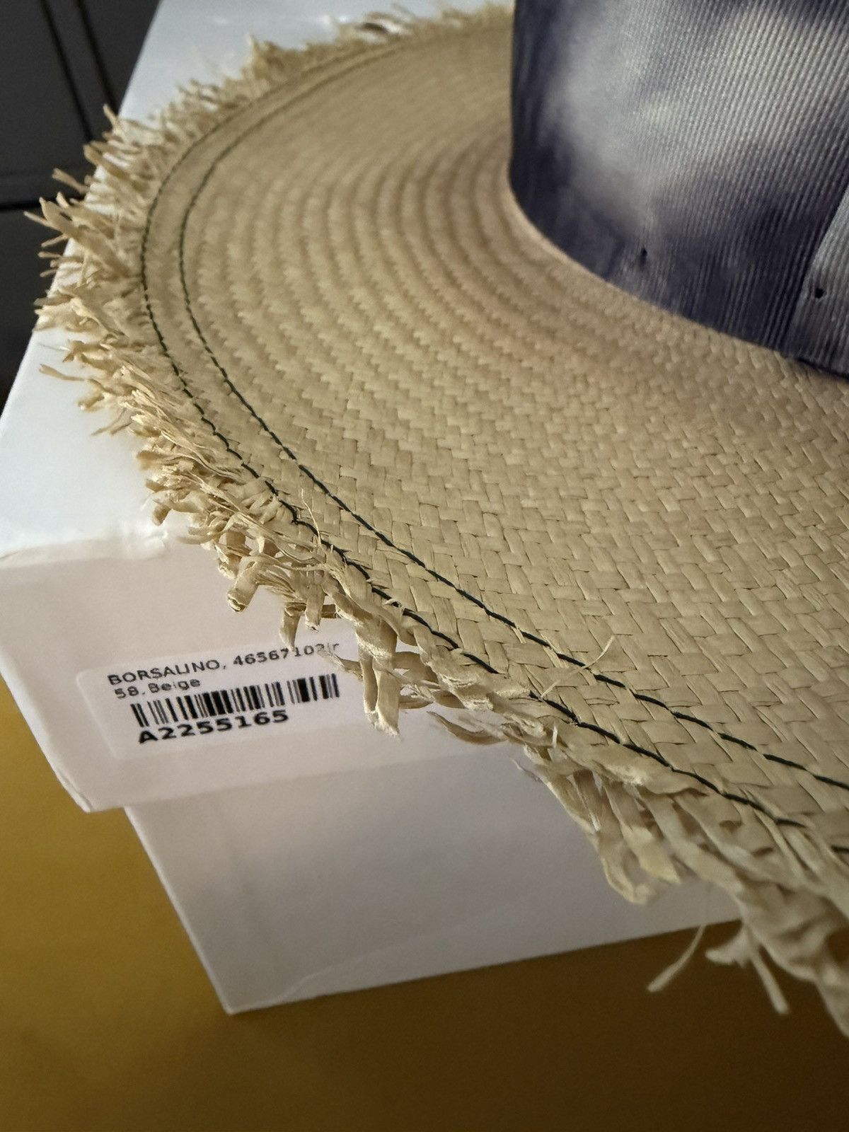 Nick Fouquet Nick Fouquet x Borsalino distressed Panama hat, sz 58/7 1/4 Size ONE SIZE - 10 Thumbnail