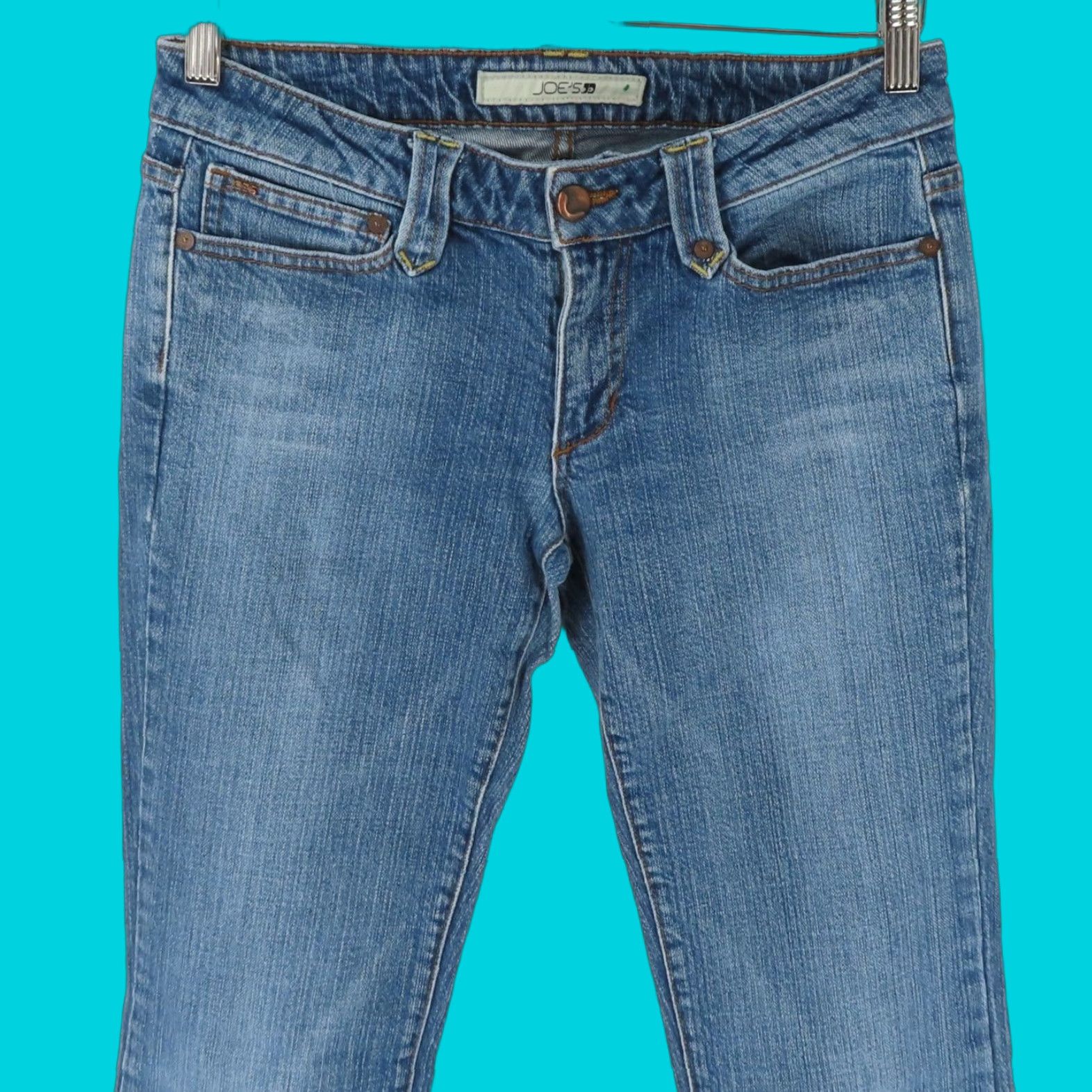 Vintage Joes Jeans Womens Jeans 30 Light Blue Denim 5-Pocket Bootcut Straight Leg Hem Blue Jeans Womens 30 Size 30" / US 8 / IT 44 - 1 Thumbnail