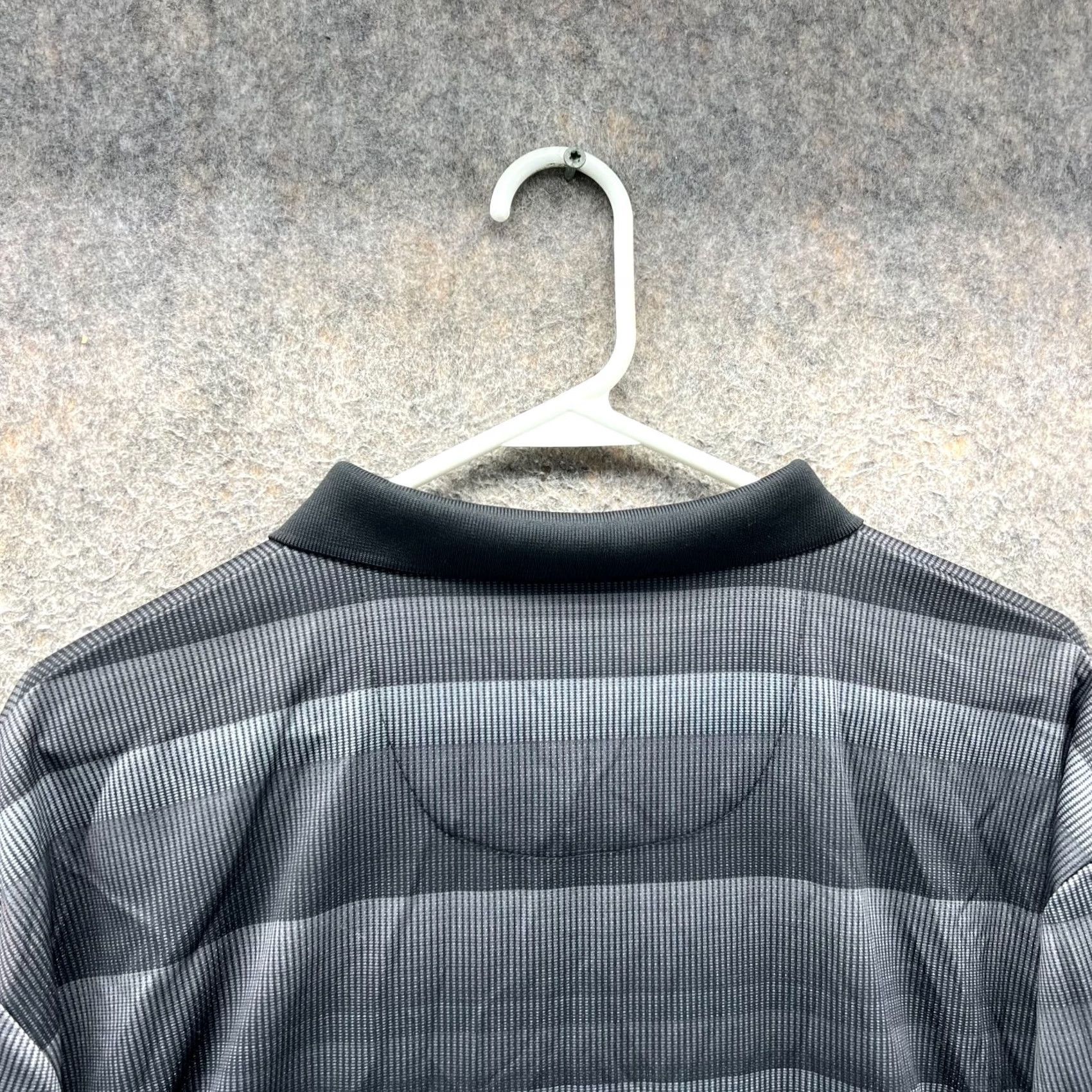 Callaway Callaway Polo Shirt Men XL Black Striped Knit Golf Polyester Cotton Short Sleeve Button Collar Size US XL / EU 56 / 4 - 3 Thumbnail