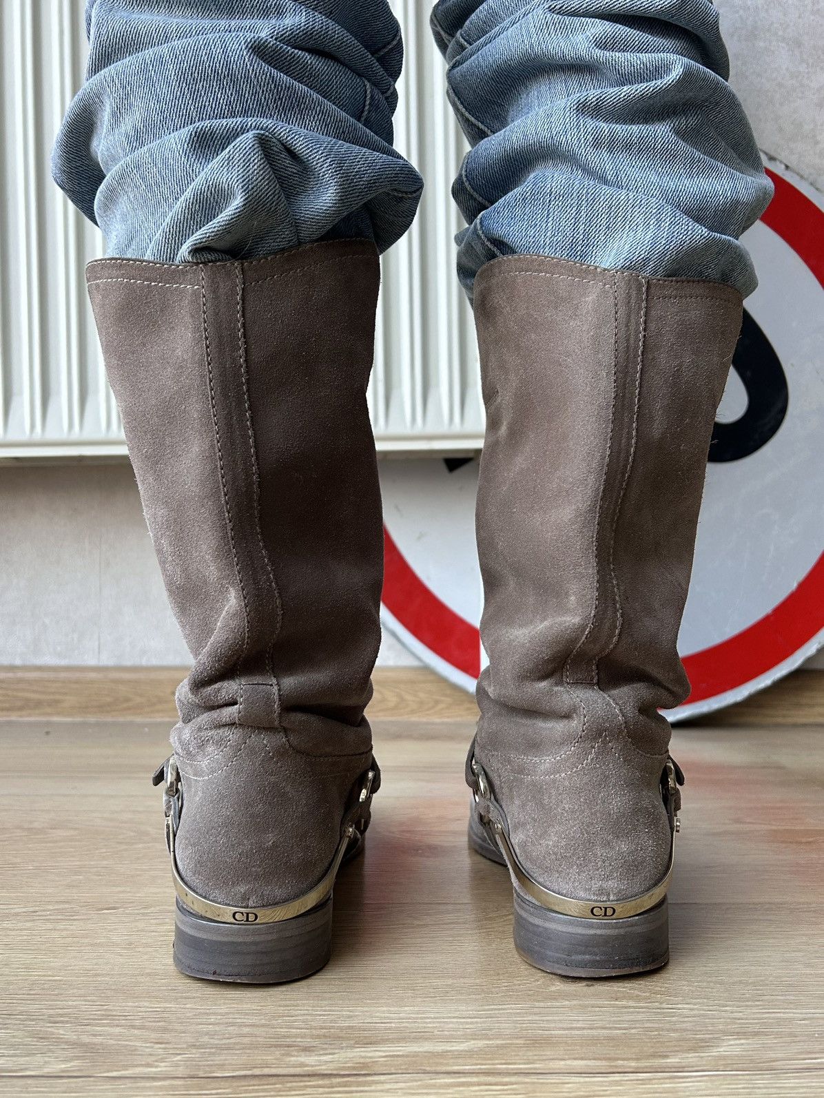 Christian Dior Monsieur Christian Dior Suede Knee High Riding Boots Size US 9 / IT 39 - 5 Thumbnail