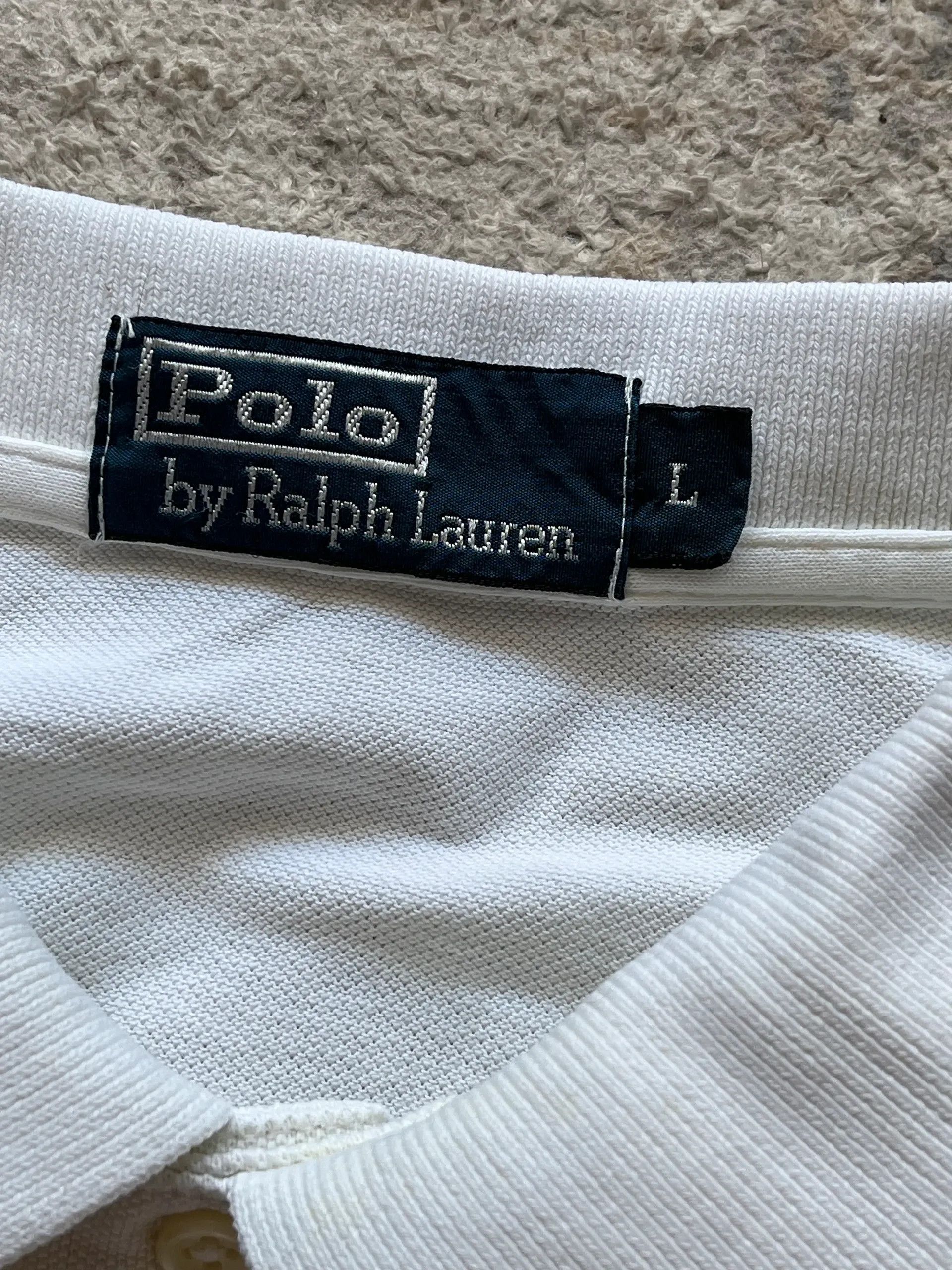 Polo Ralph Lauren Polo Ralph Lauren Small Pony Polo Pocket Shirt White Sz L Size US L / EU 52-54 / 3 - 7 Thumbnail