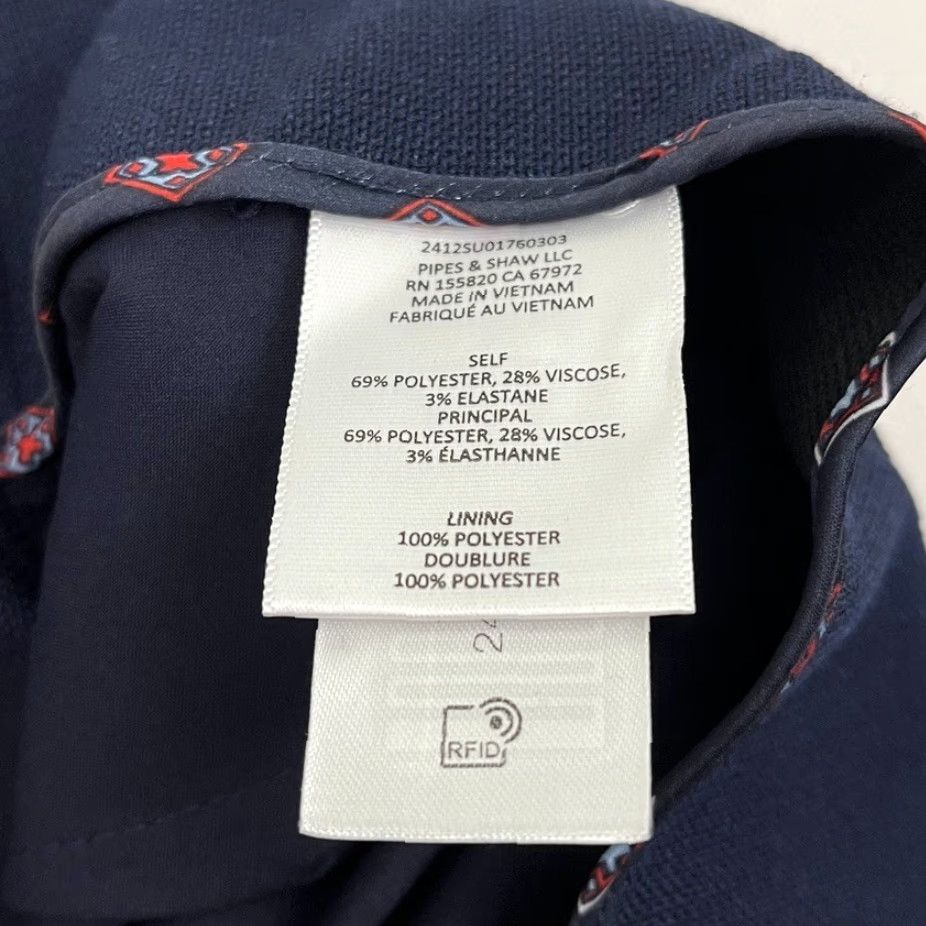 Veronica Beard Veronica Beard Pants City Seamed Stretch Career Office Navy Blue W30 L26.5 8 Cropped Straight Size 30" / US 8 / IT 44 - 3 Thumbnail