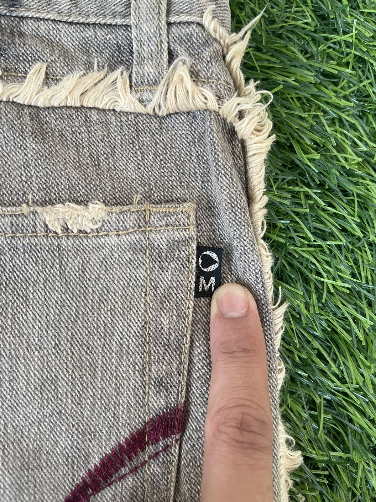 Morgan Homme Vintage’90s🔥MORGAN HOMME🔥Distressed Flared Denim Washed Size US 33 - 19 Thumbnail