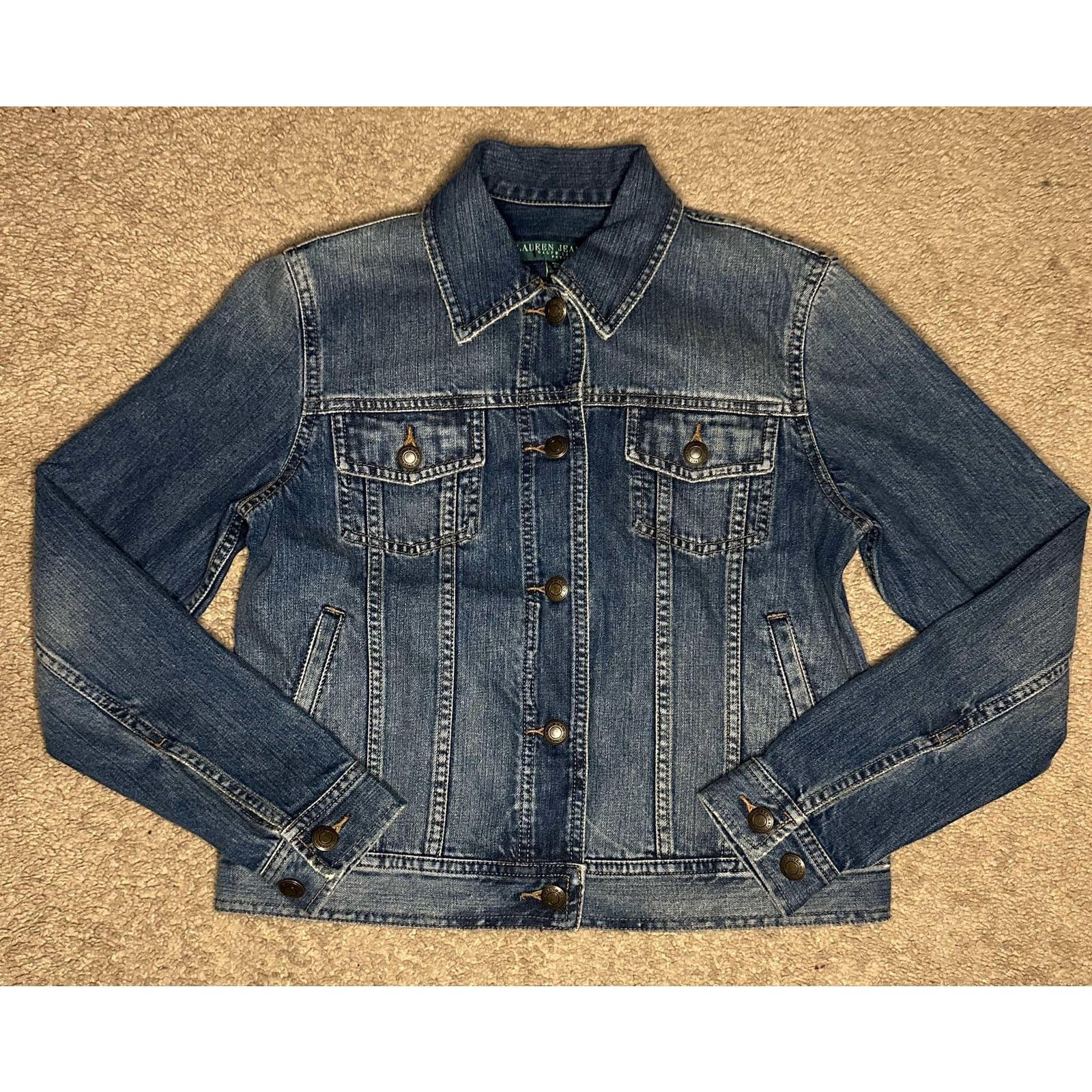 Ralph Lauren Lauren Jeans Co. Ralph Lauren Denim Jean Jacket Blue Women P Size S / US 4 / IT 40 - 2 Thumbnail
