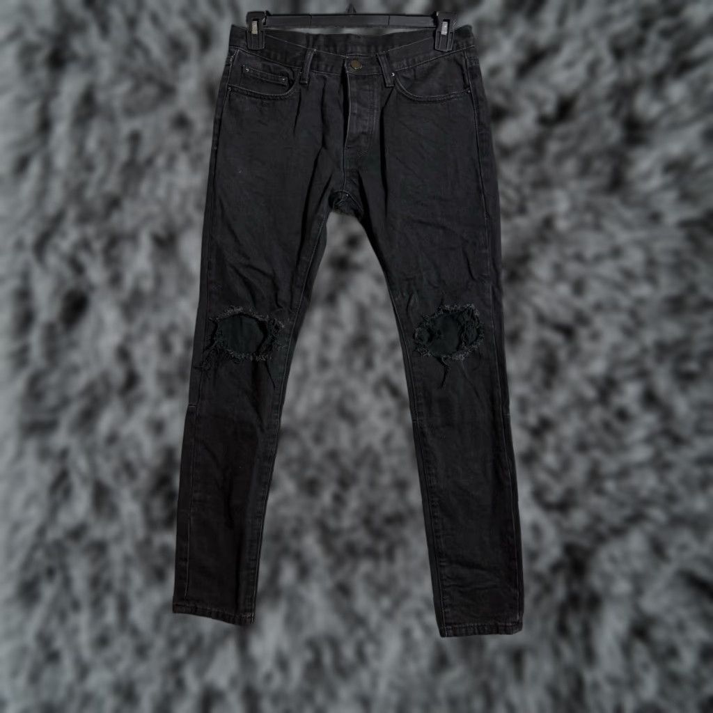 MNML Mnml Jeans Mens Size 31 Distressed Ripped Grunge Streetwear Edgy Y2K Inspired Size US 31 - 1 Thumbnail
