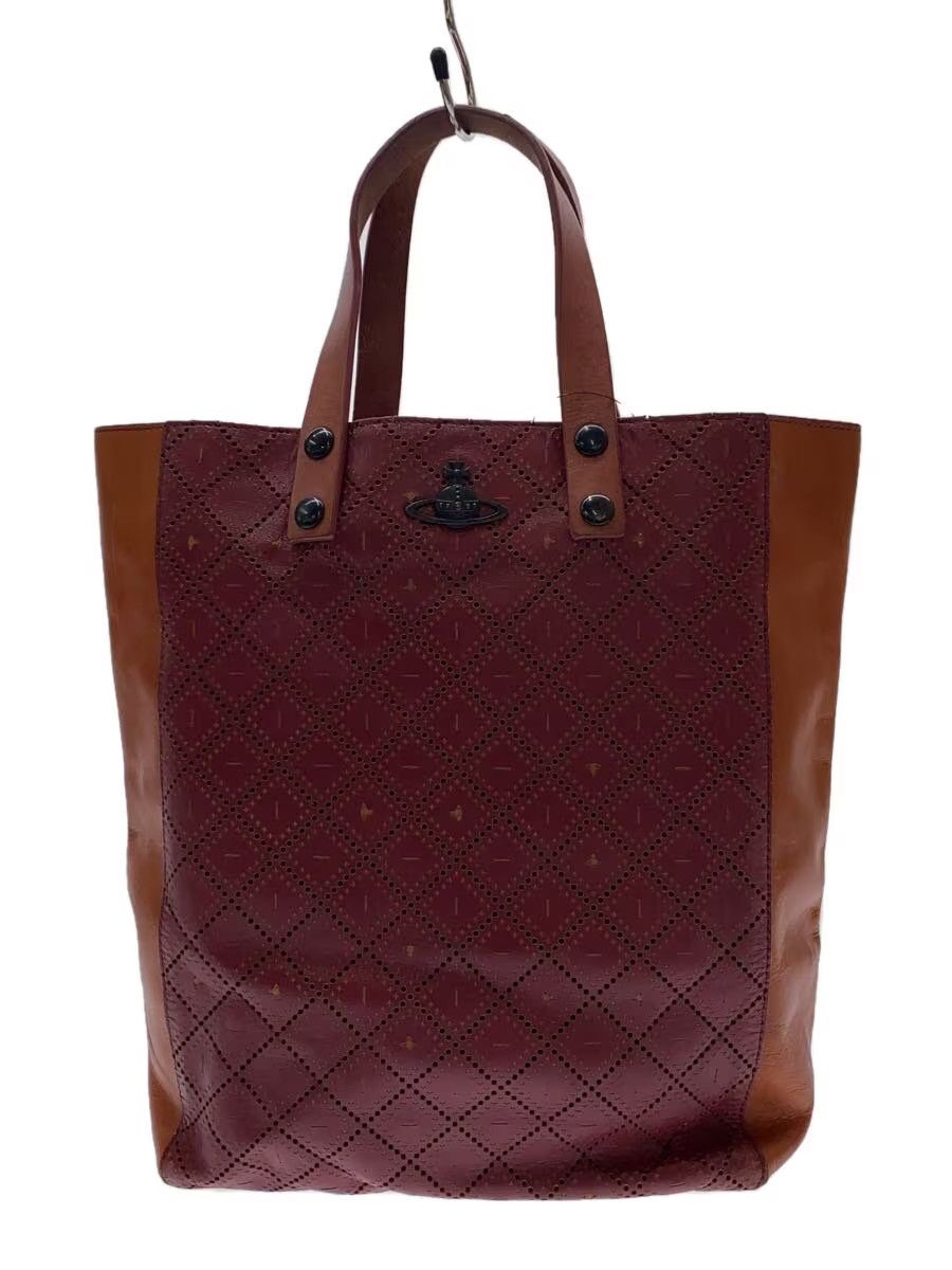 Vivienne Westwood Perforated Orb Leather Tote Bag Size ONE SIZE - 1 Thumbnail
