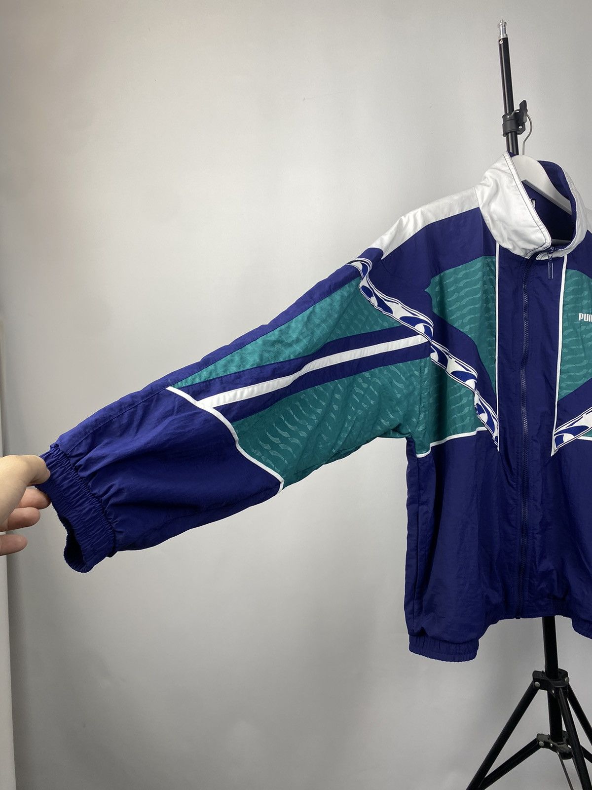 Puma × Vintage 1990’s Vintage Puma Tennis Wear Track Top Jacket Size US L / EU 52-54 / 3 - 5 Thumbnail
