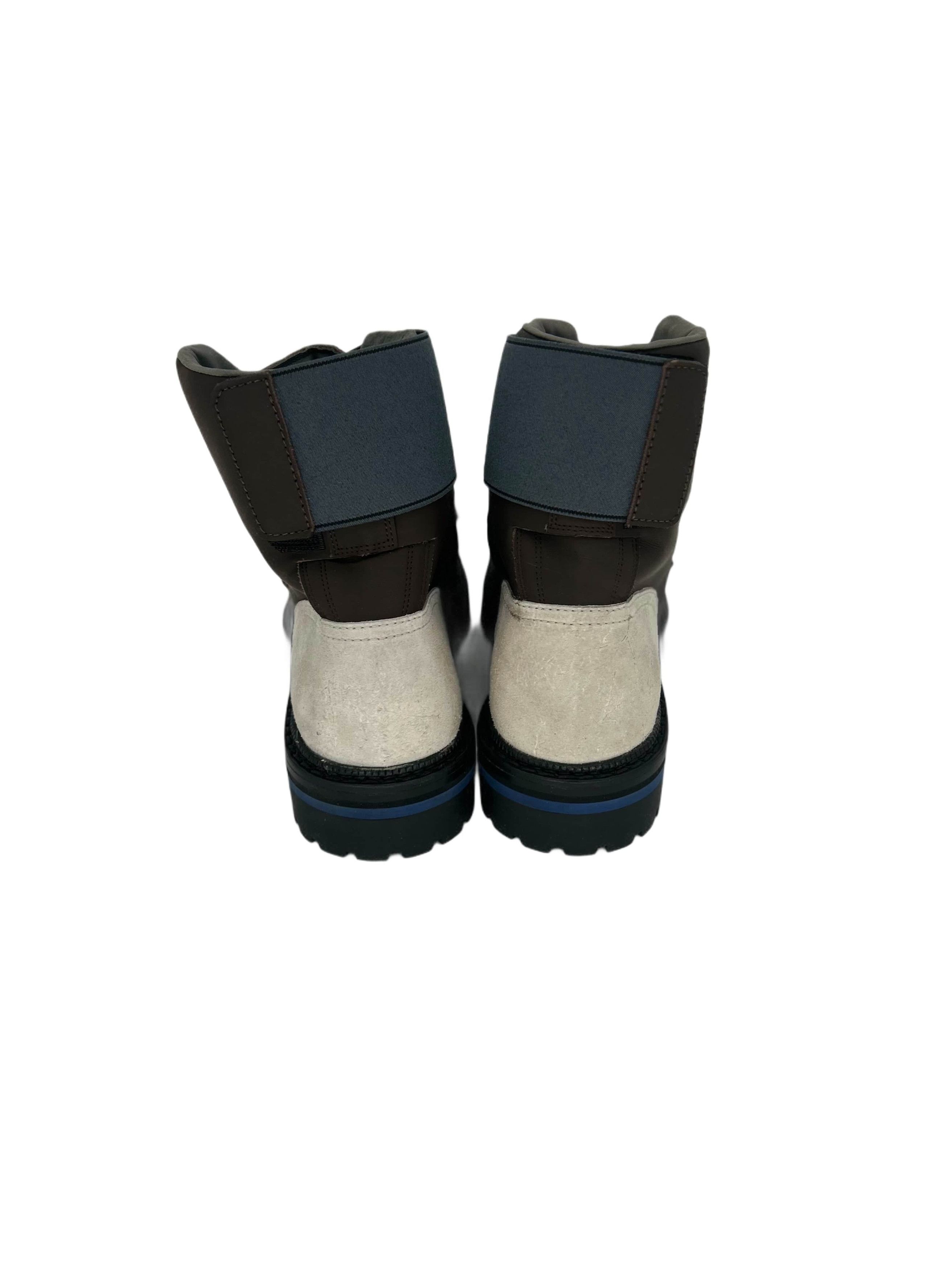 Lanvin Lanvin Brown Leather Walking Boot With Neoprene Velcro Strap Size US 8 / EU 41 - 6 Thumbnail