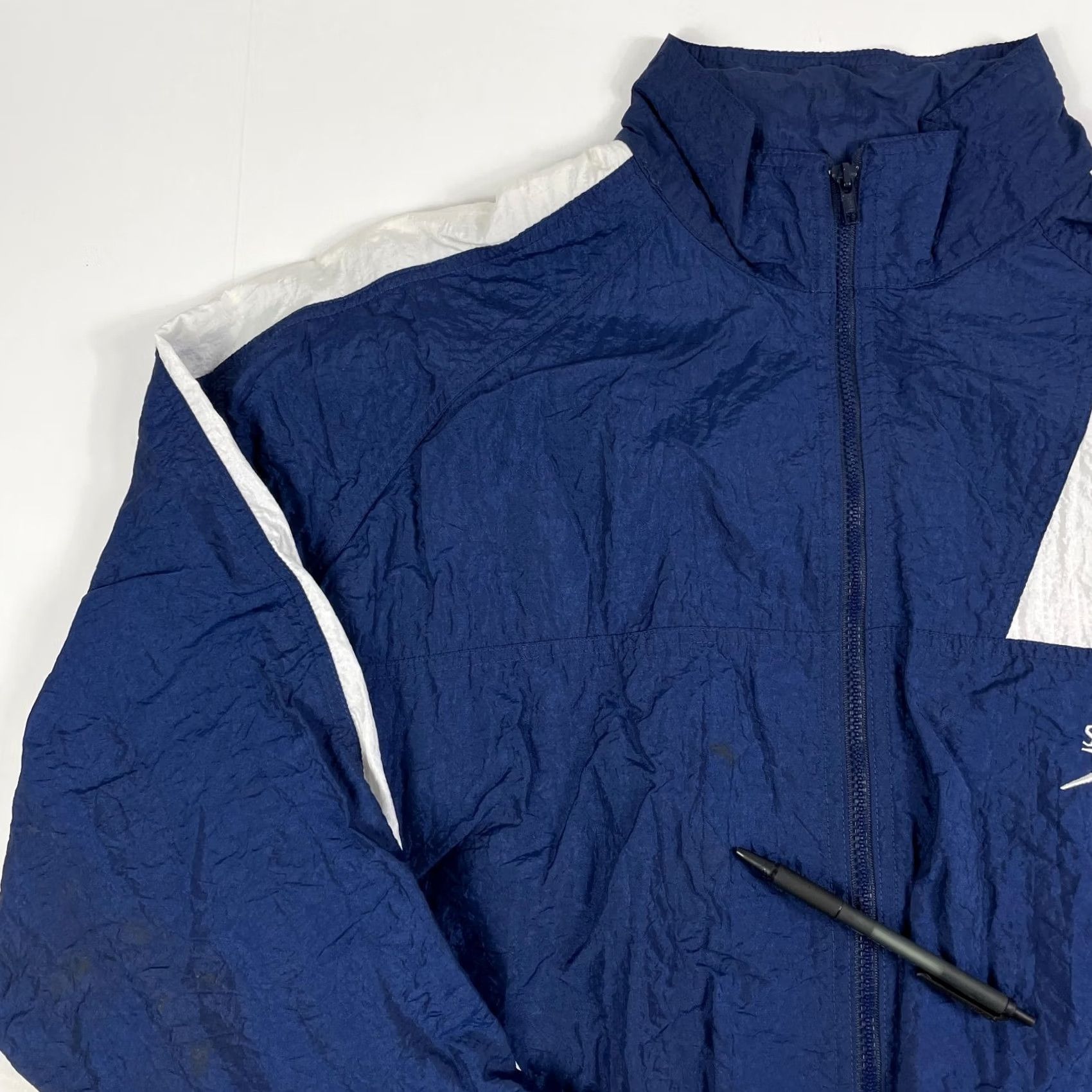 Speedo Speedo 90s Jacket Men Large Blue Softshell Windbreaker Lightweight Size US L / EU 52-54 / 3 - 2 Thumbnail